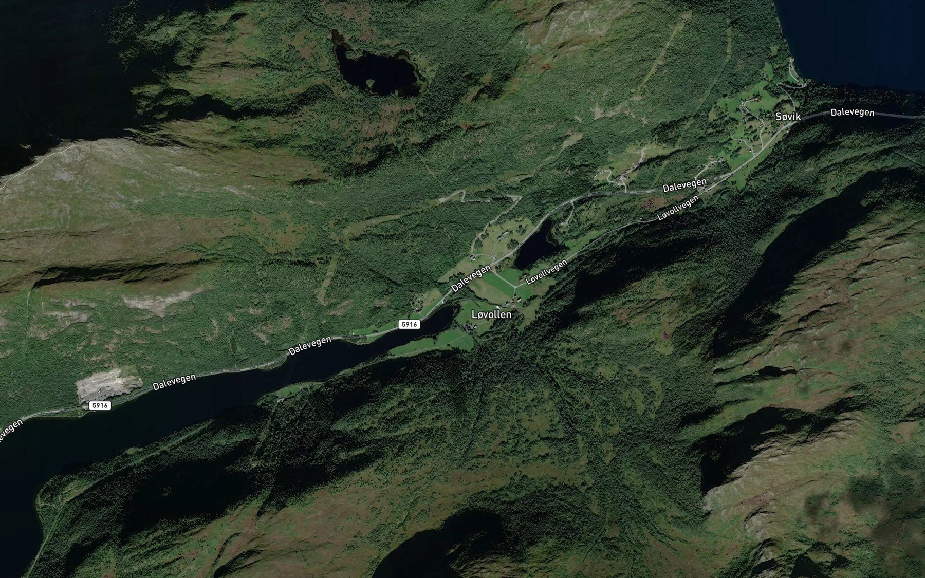 Satellite map of the Loken