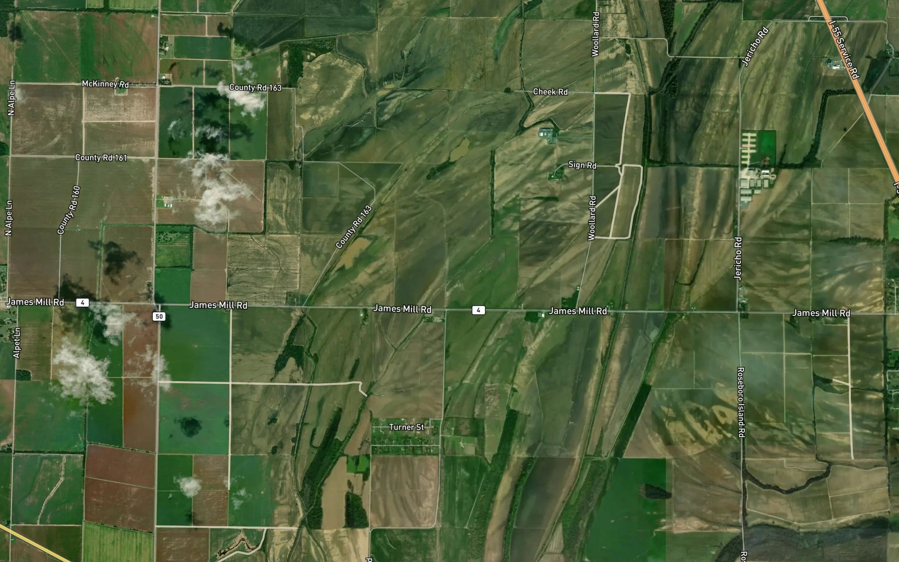 Satellite map of the Ditch Number 11