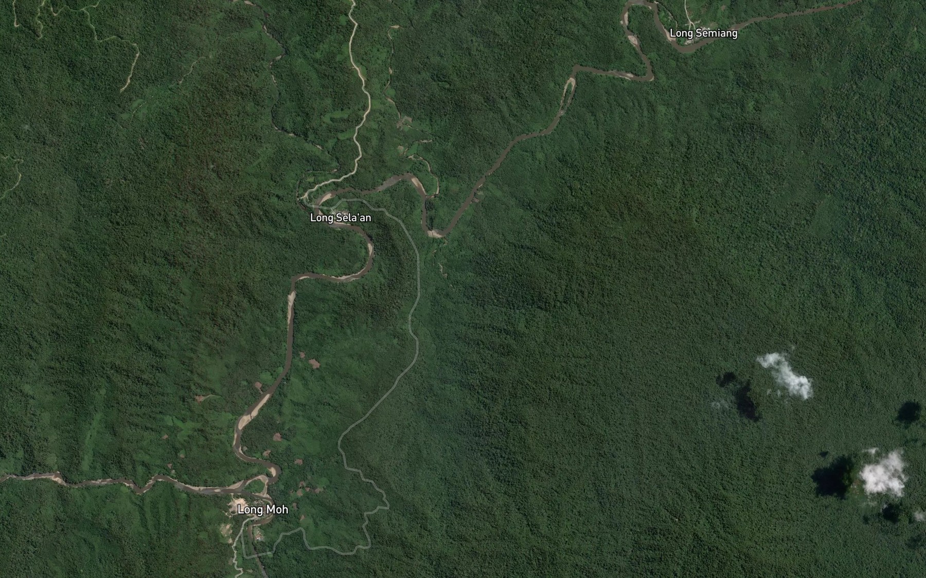 Satellite map of the Sungai Ulang