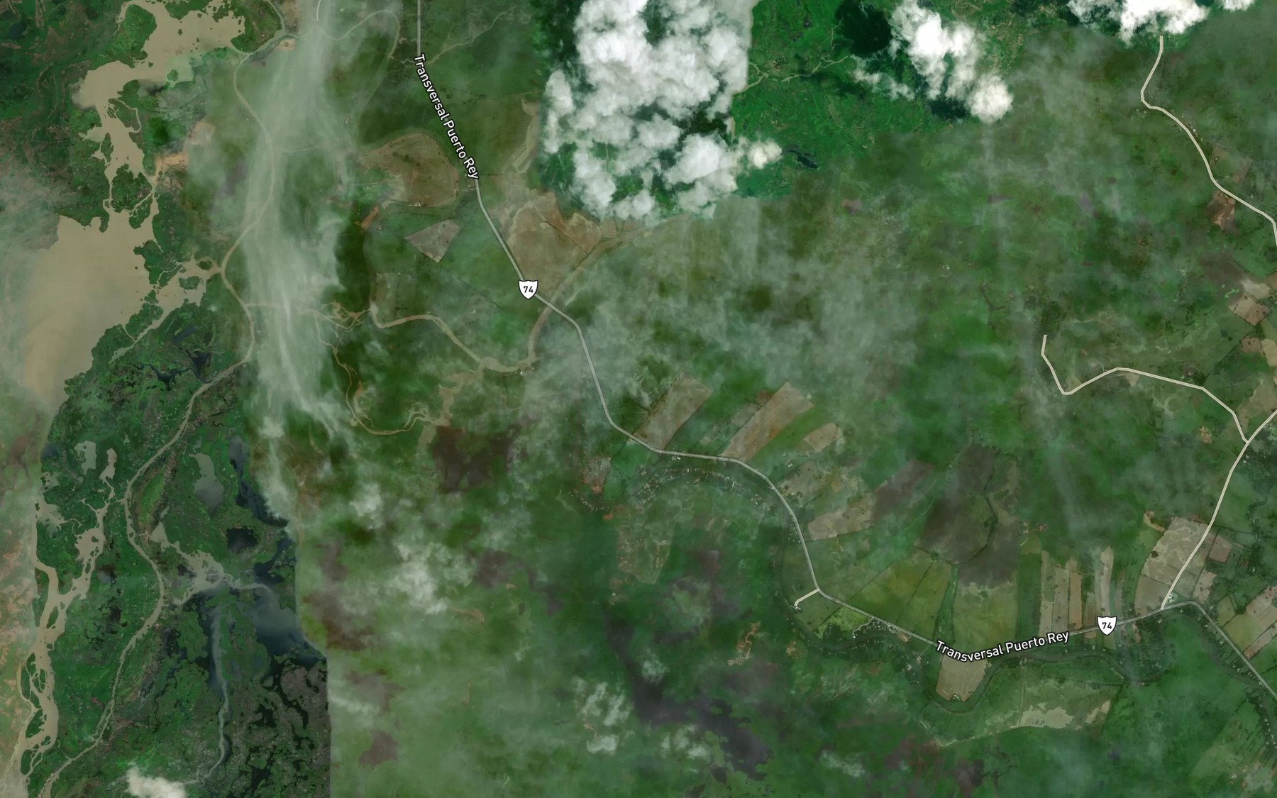 Satellite map of the Cano Rabon
