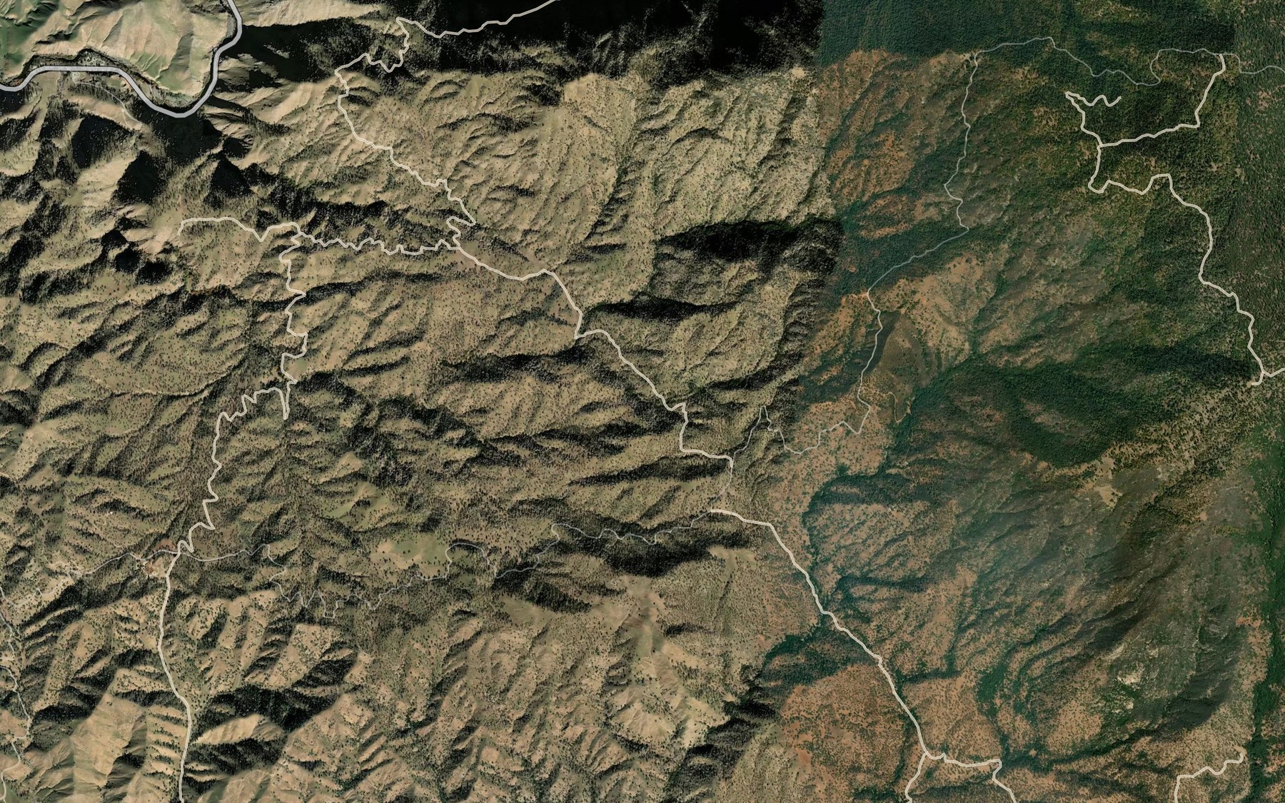 Satellite map of the Cottonwood Spring