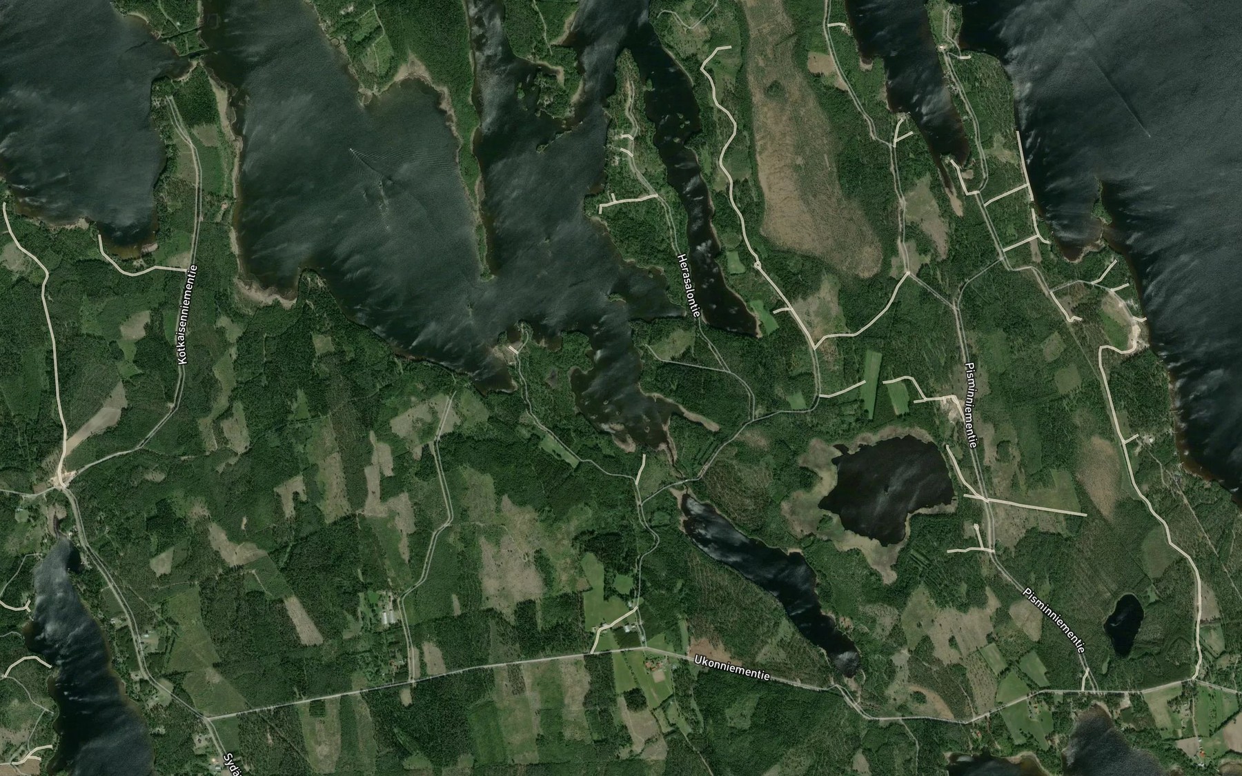 Satellite map of the Pohislahti