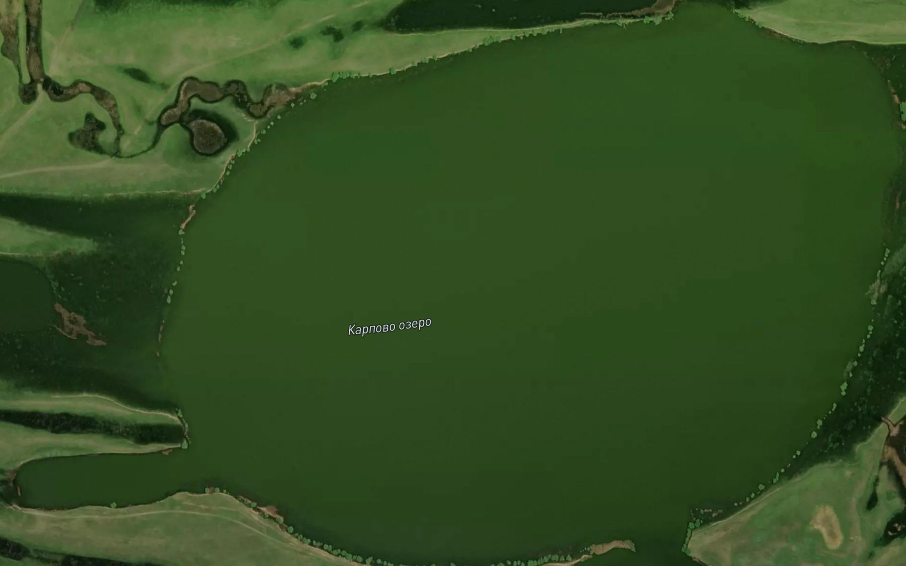 Satellite map of the Ozero Karpovo