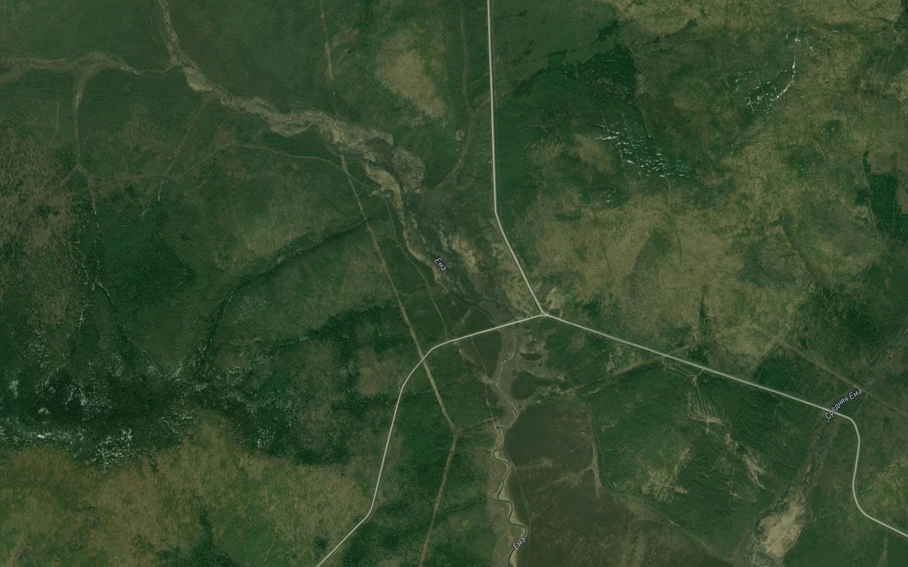 Satellite map of the Granichnyy