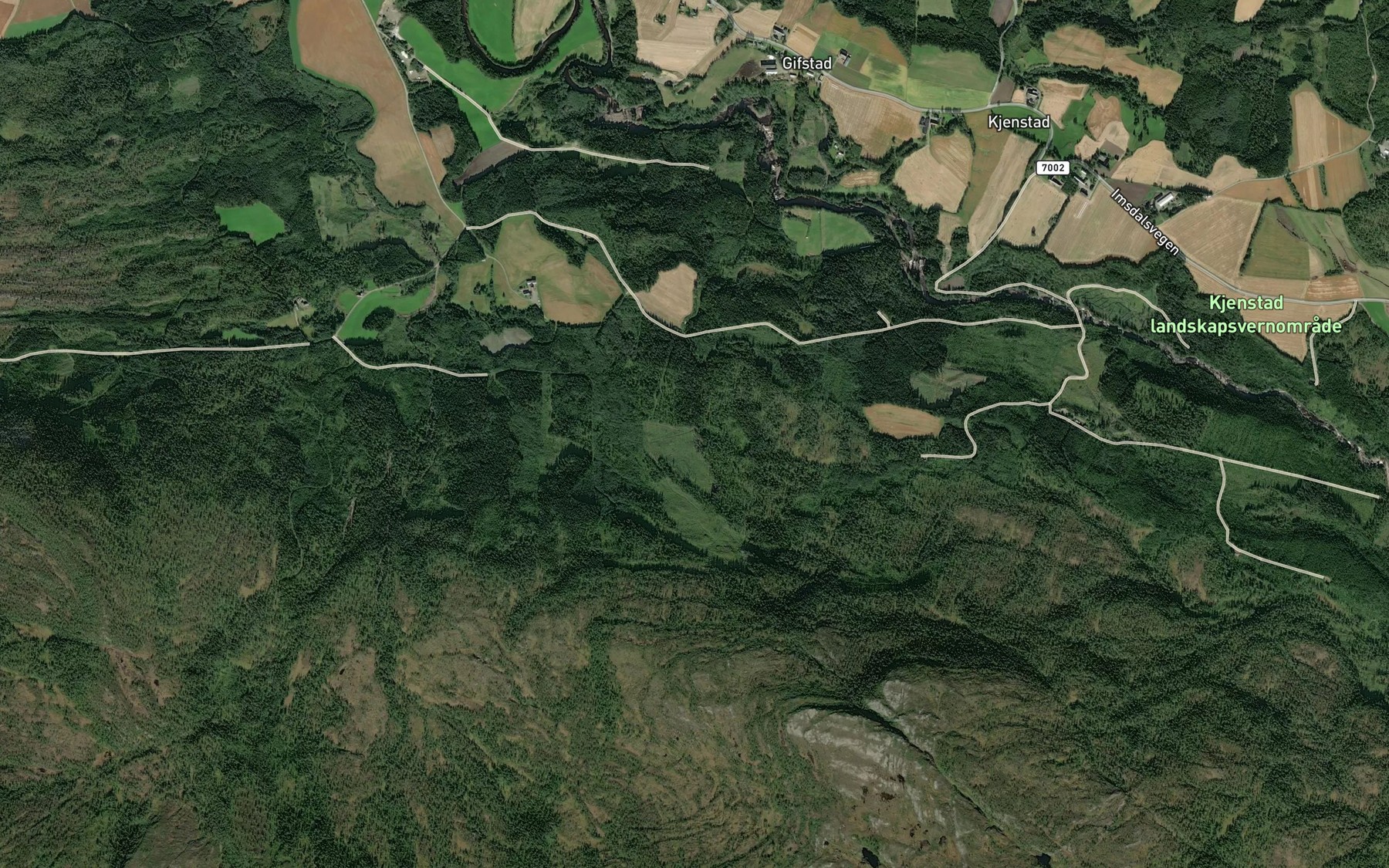 Satellite map of the Merkesbekken