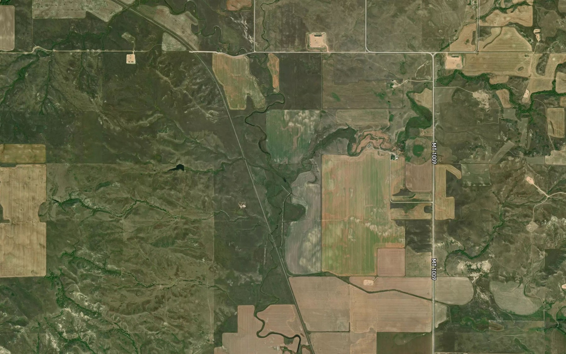 Satellite map of the Snake Creek