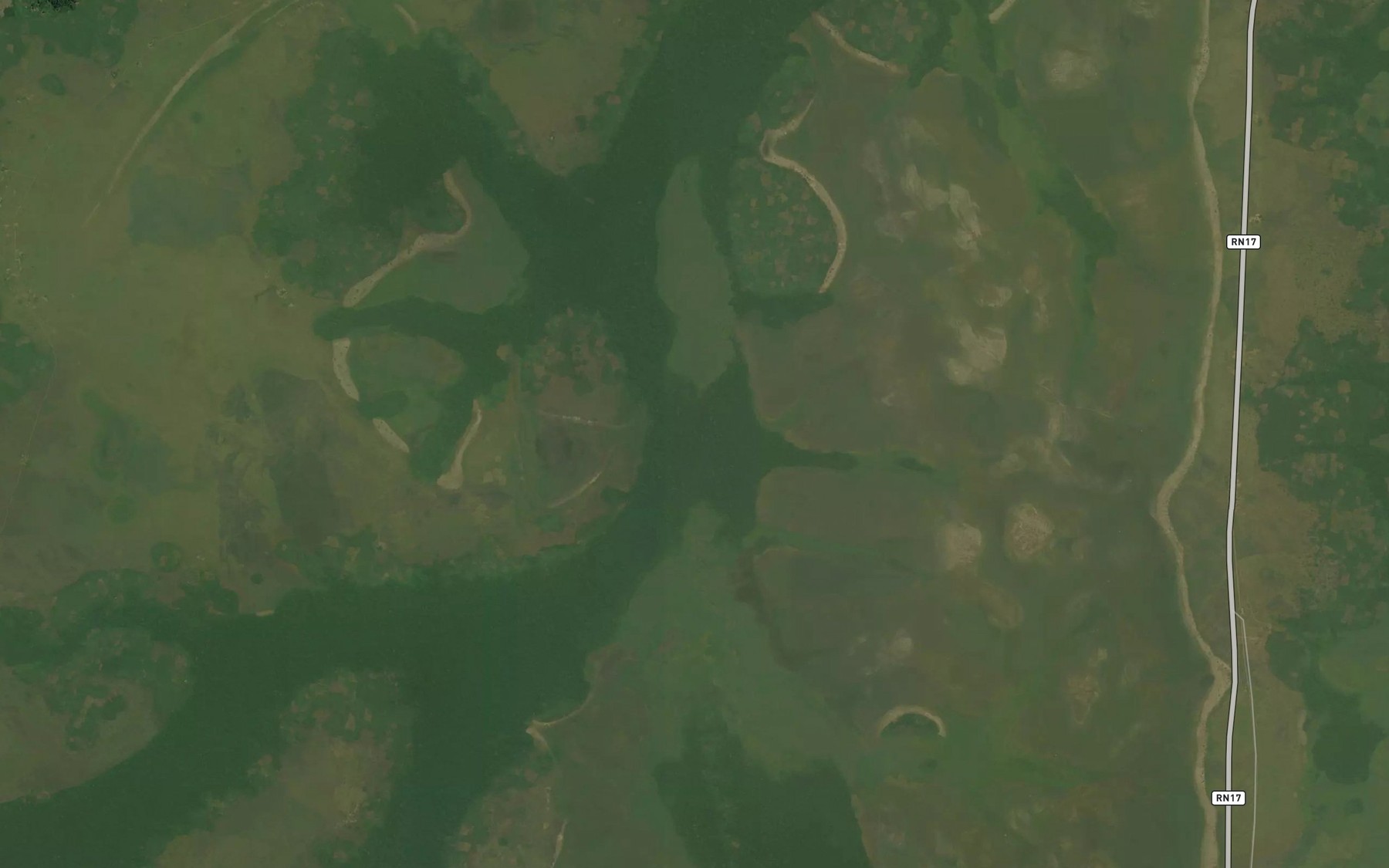 Satellite map of the Dindi