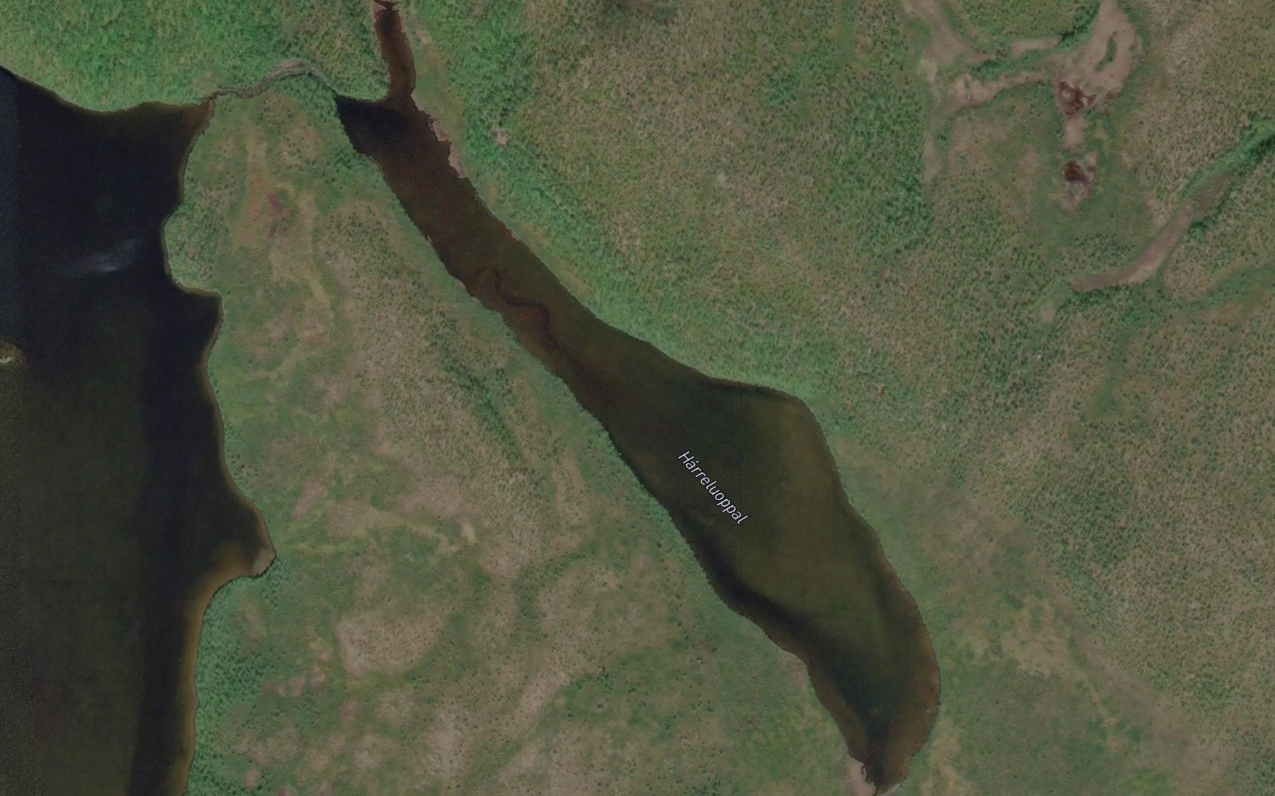 Satellite map of the Harreluobbal