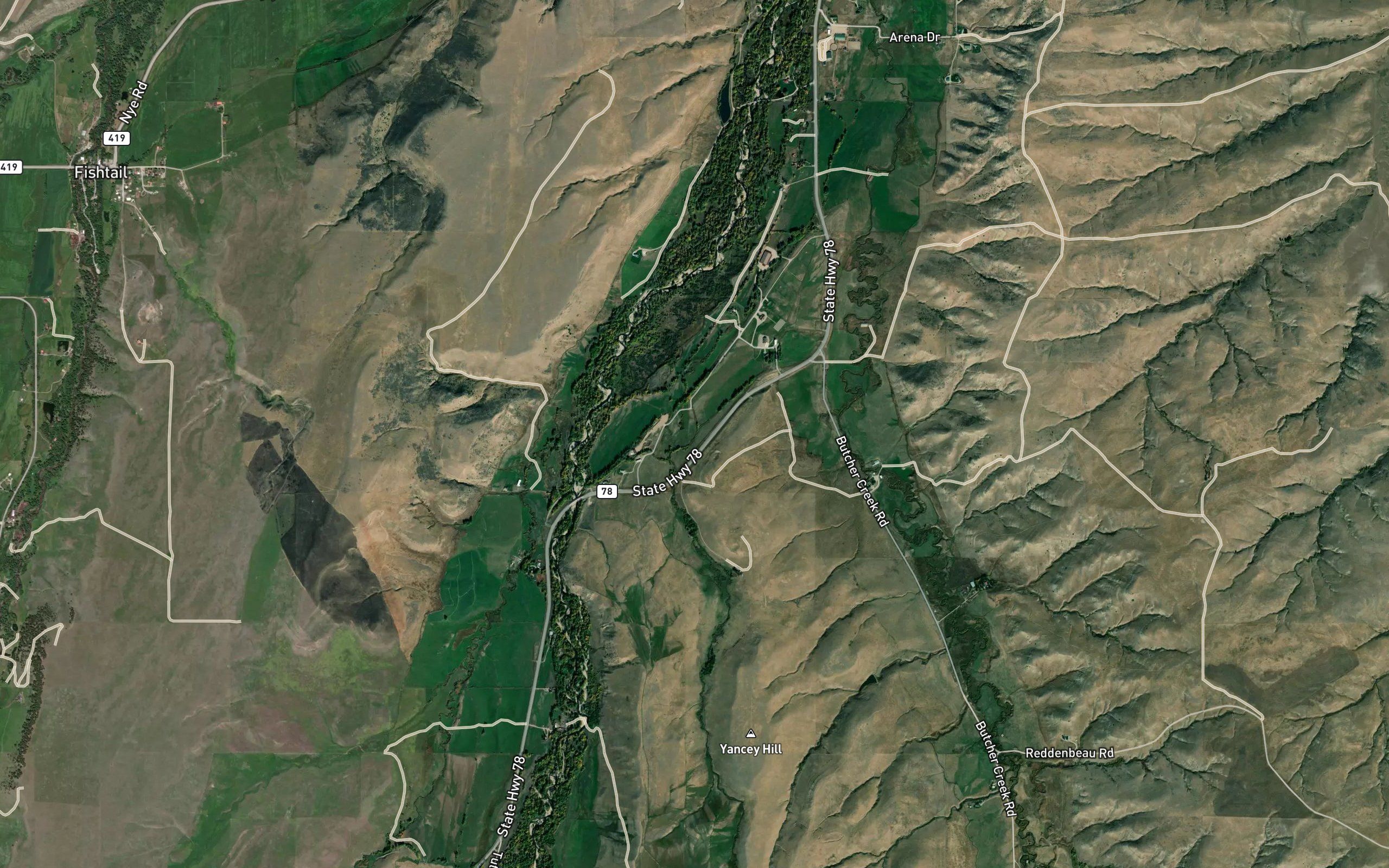 Butcher Creek Rosebud Ditch County