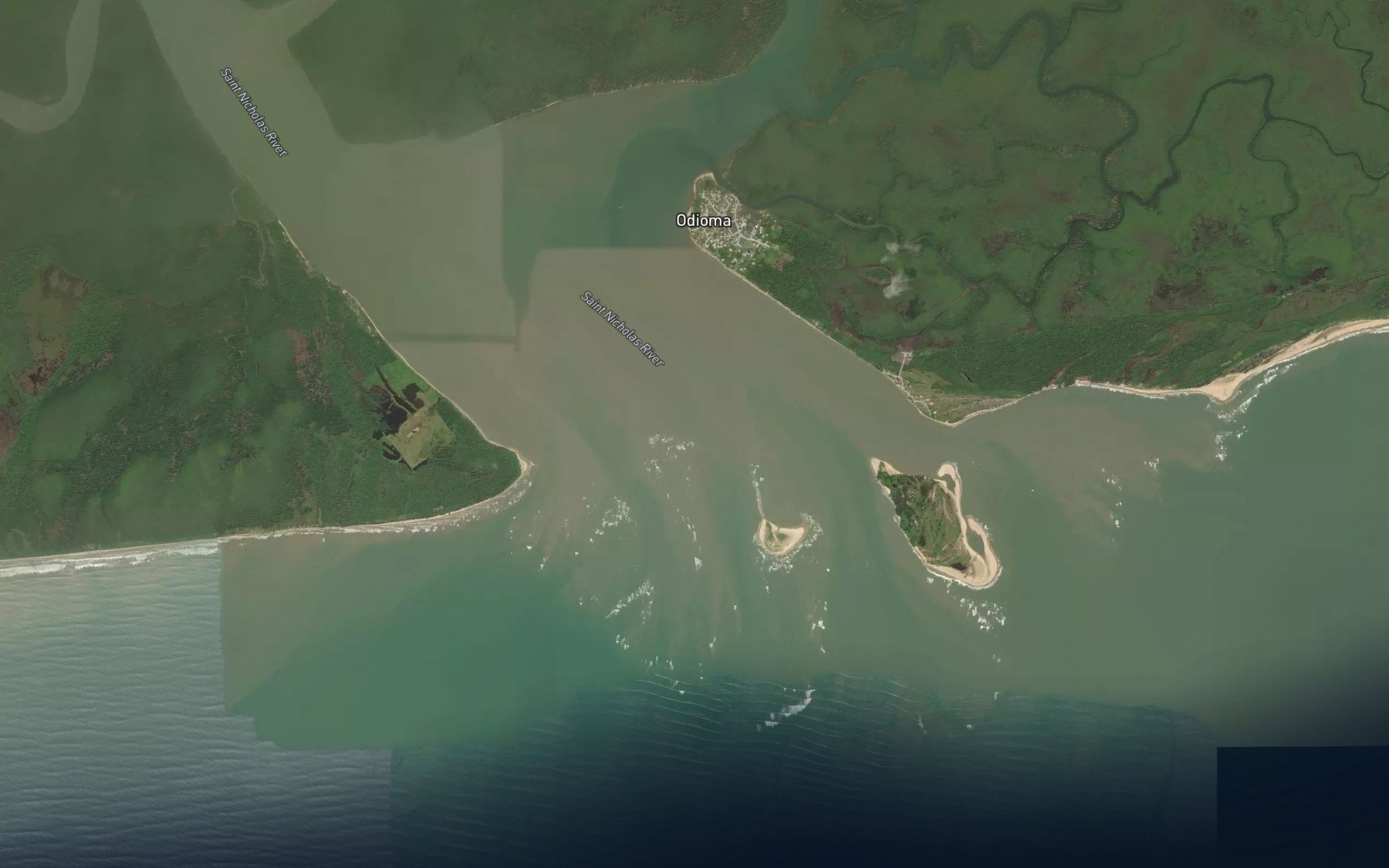 Satellite map of the SaintNicholas