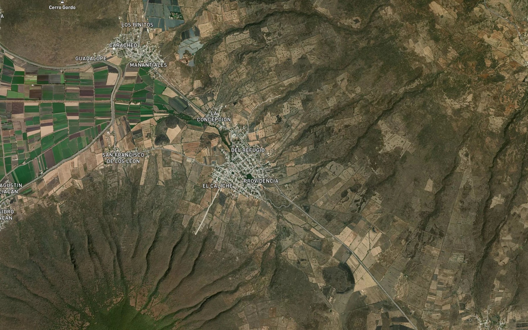 Satellite map of the Palo Alto