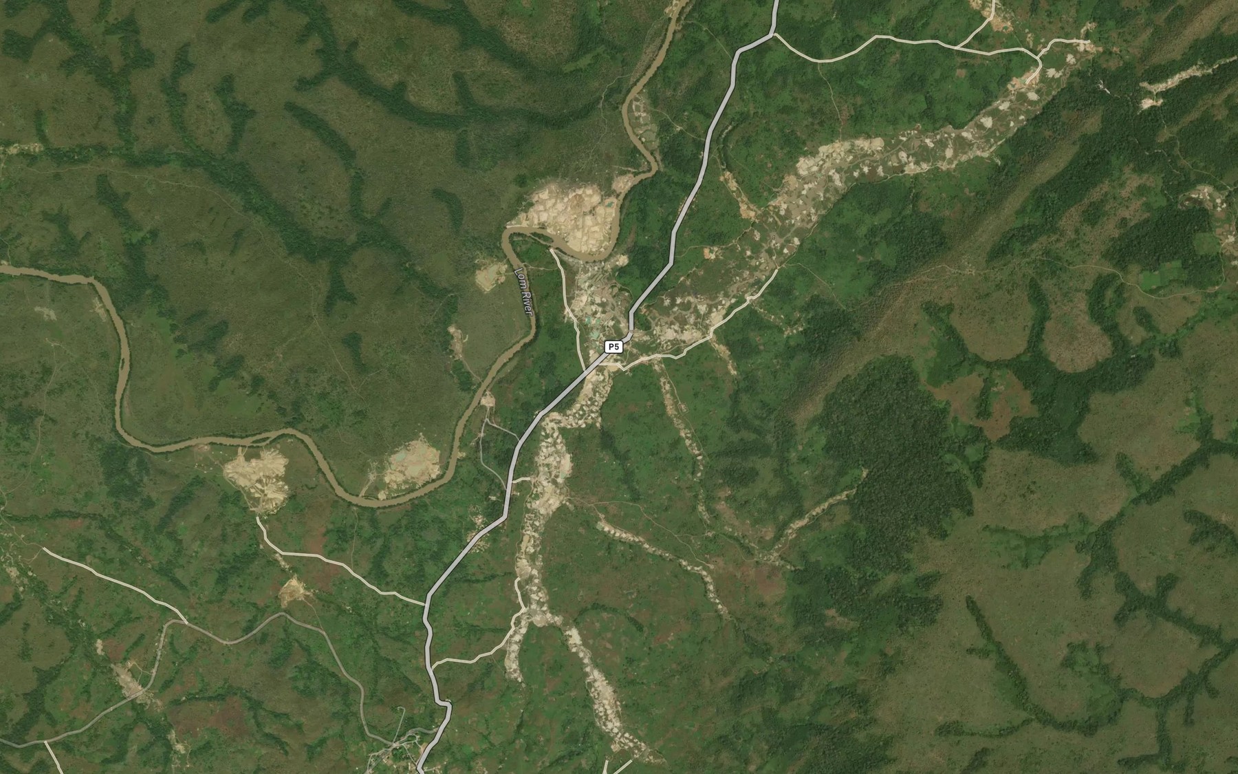 Satellite map of the Pawara