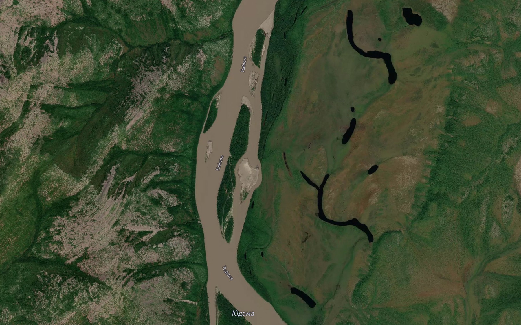 Satellite map of the Akan