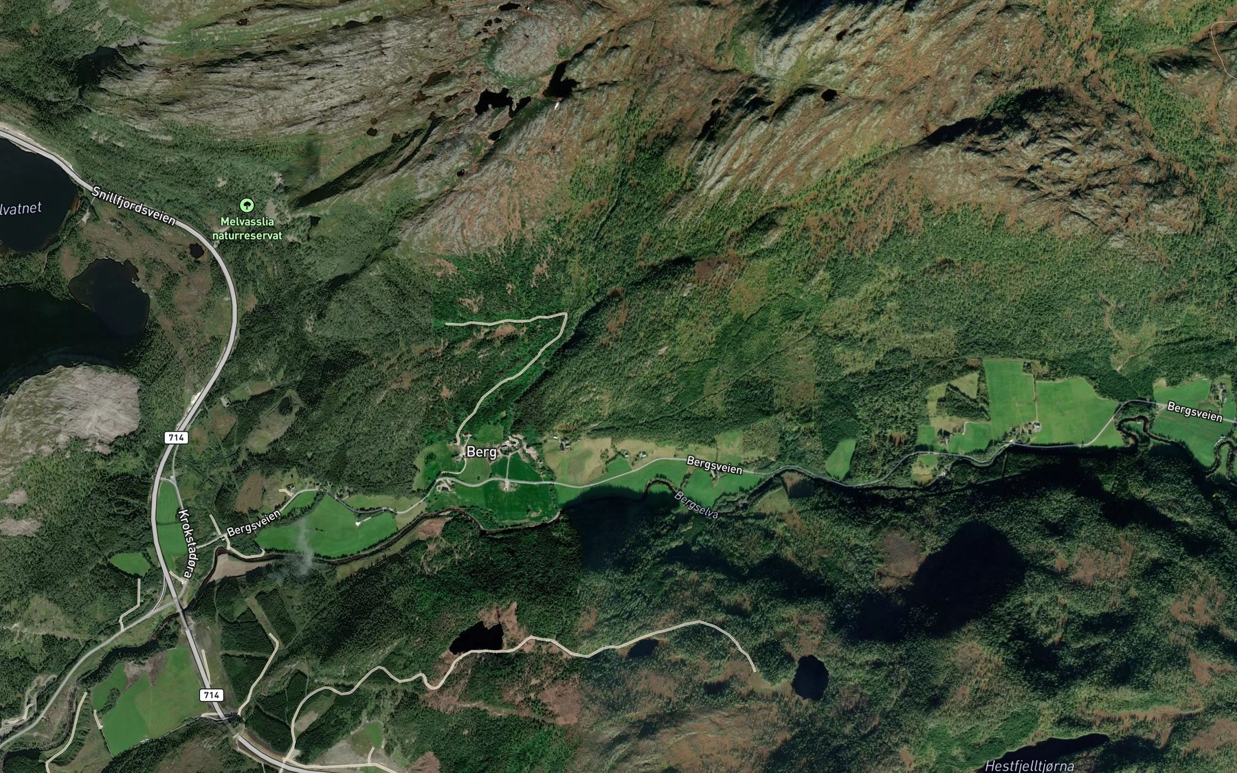 Satellite map of the Reitbekken