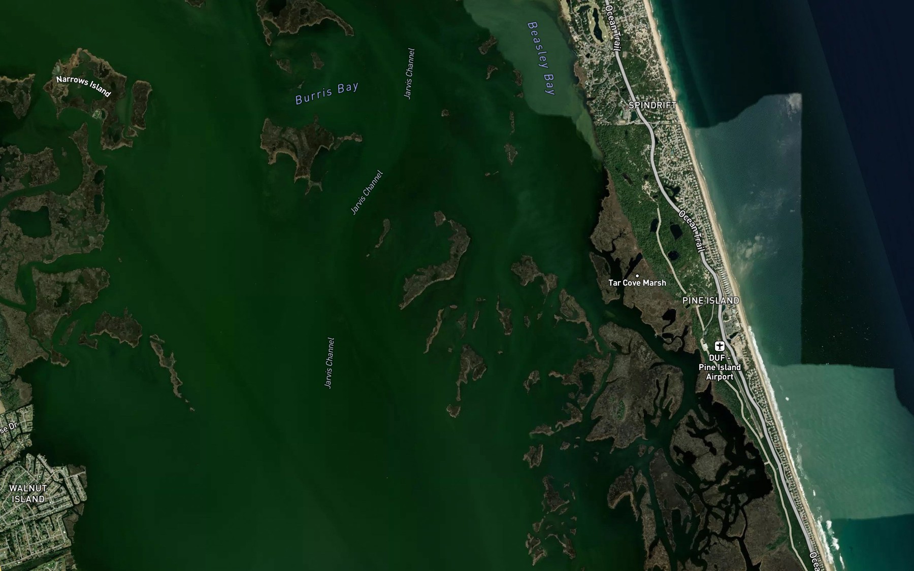 Satellite map of the Indian Gap