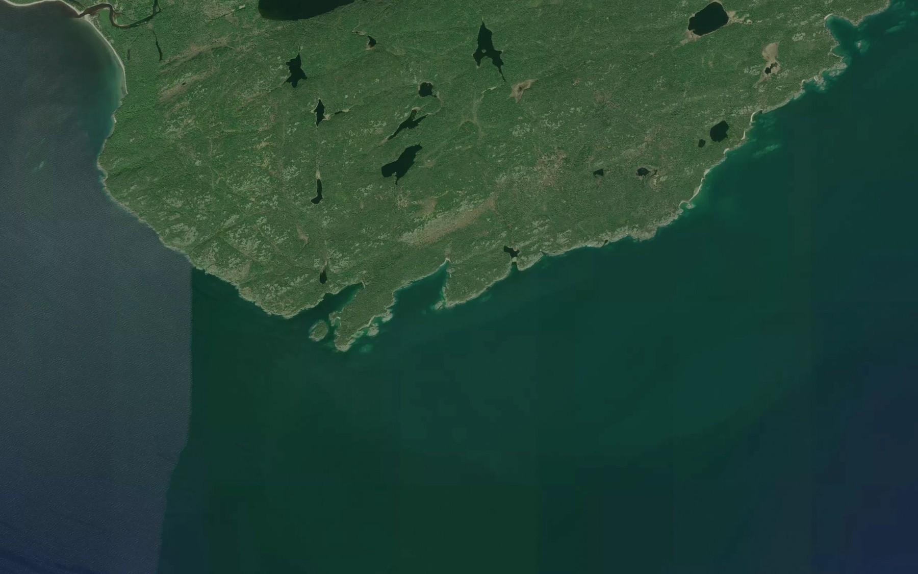 Satellite map of the Cork Cove