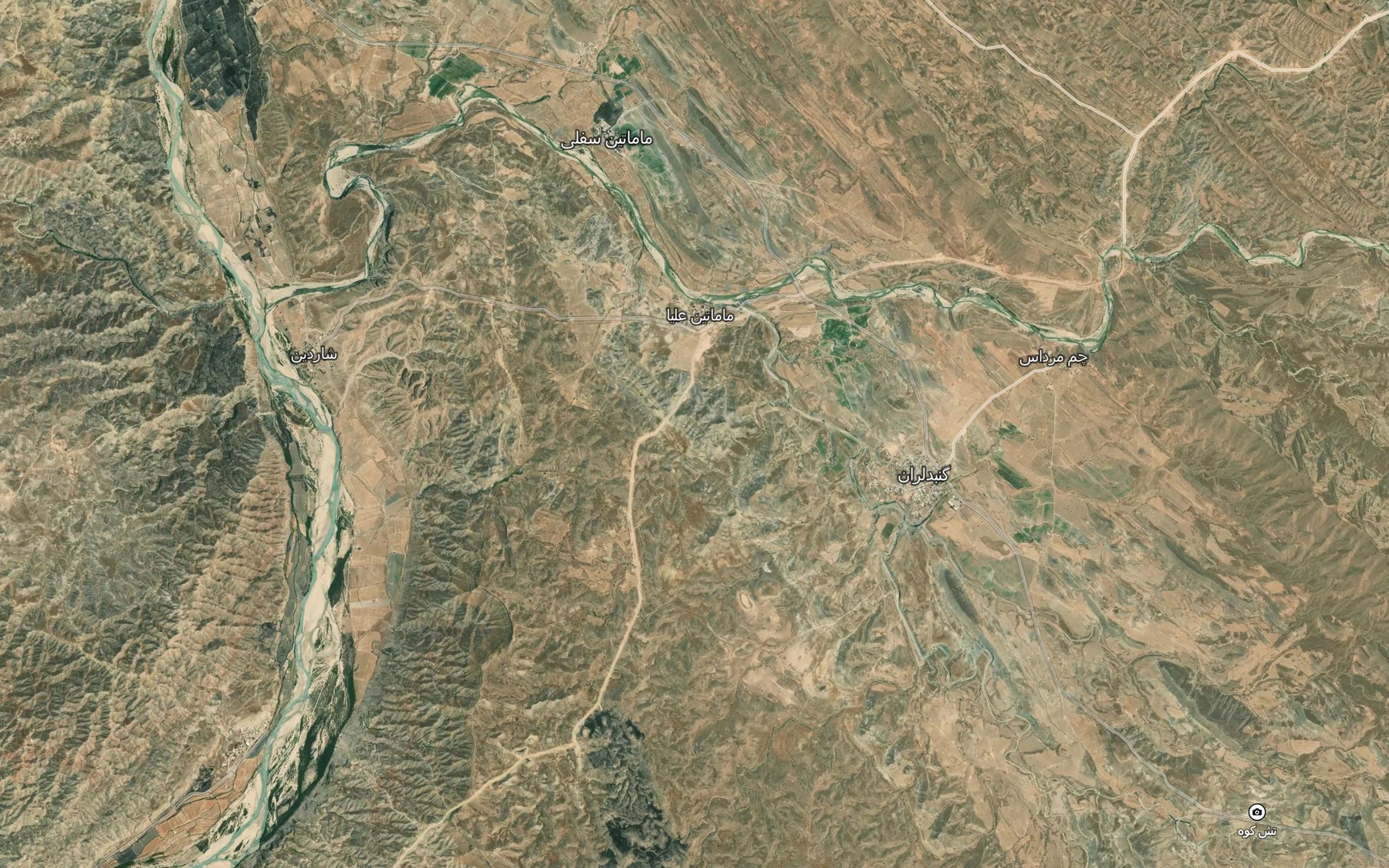 Satellite map of the Rud-e Mamatin
