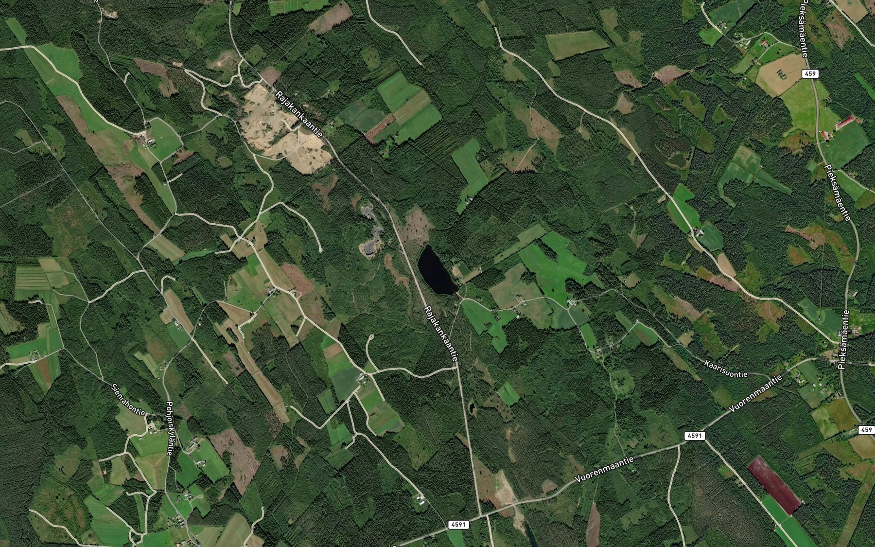 Satellite map of the Latvanen