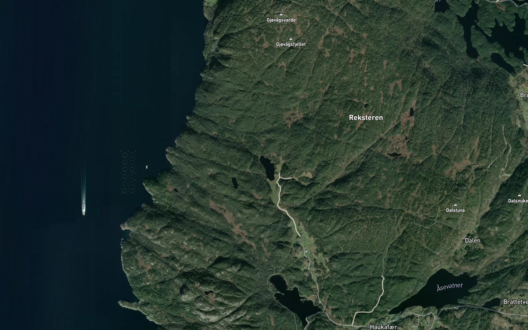 Satellite map of the Fugle-