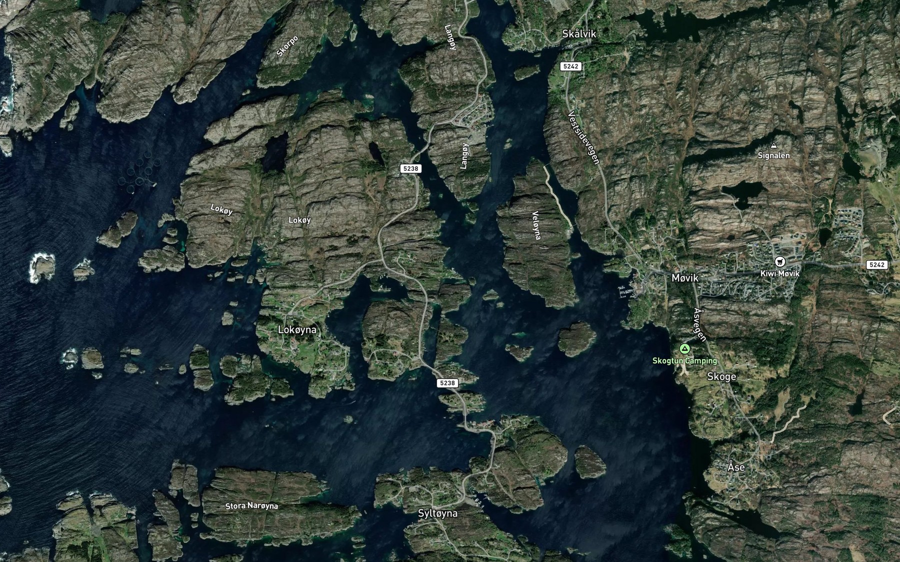 Satellite map of the Linevika