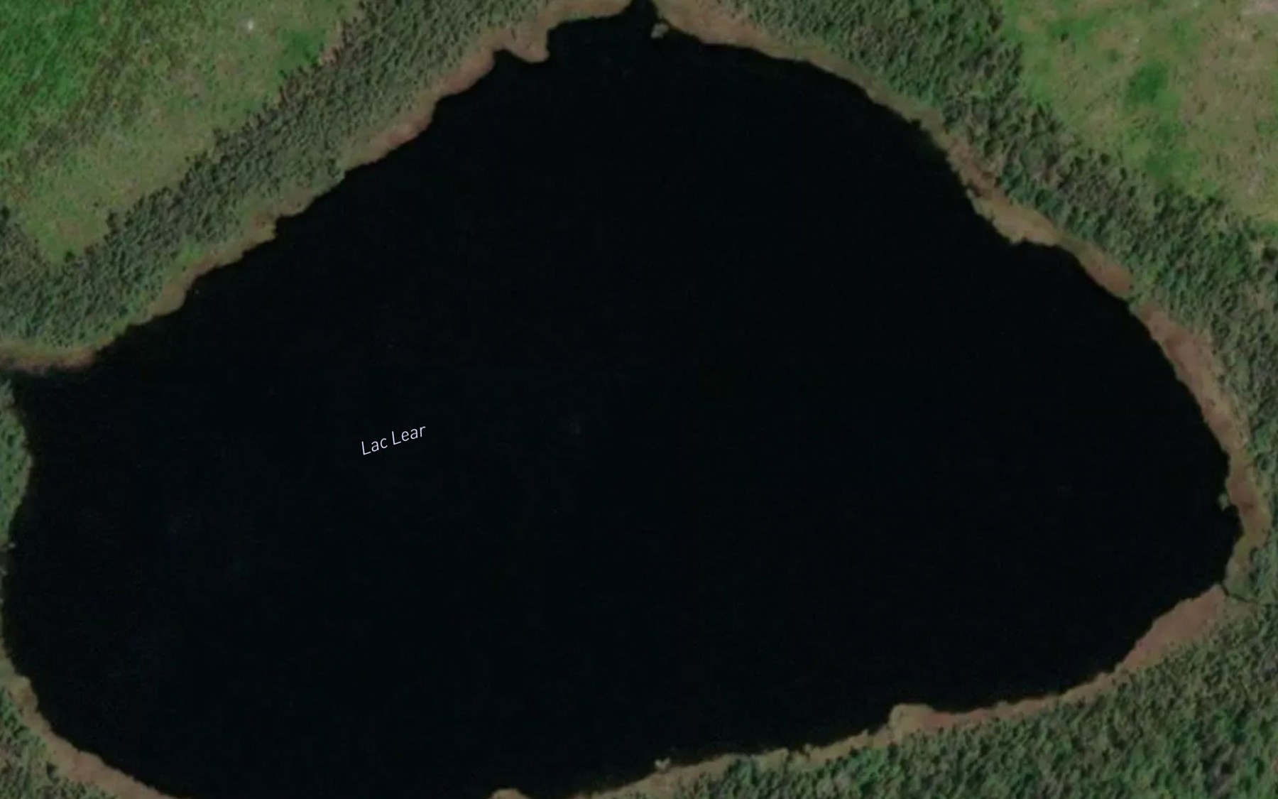 Satellite map of the Lac Lear