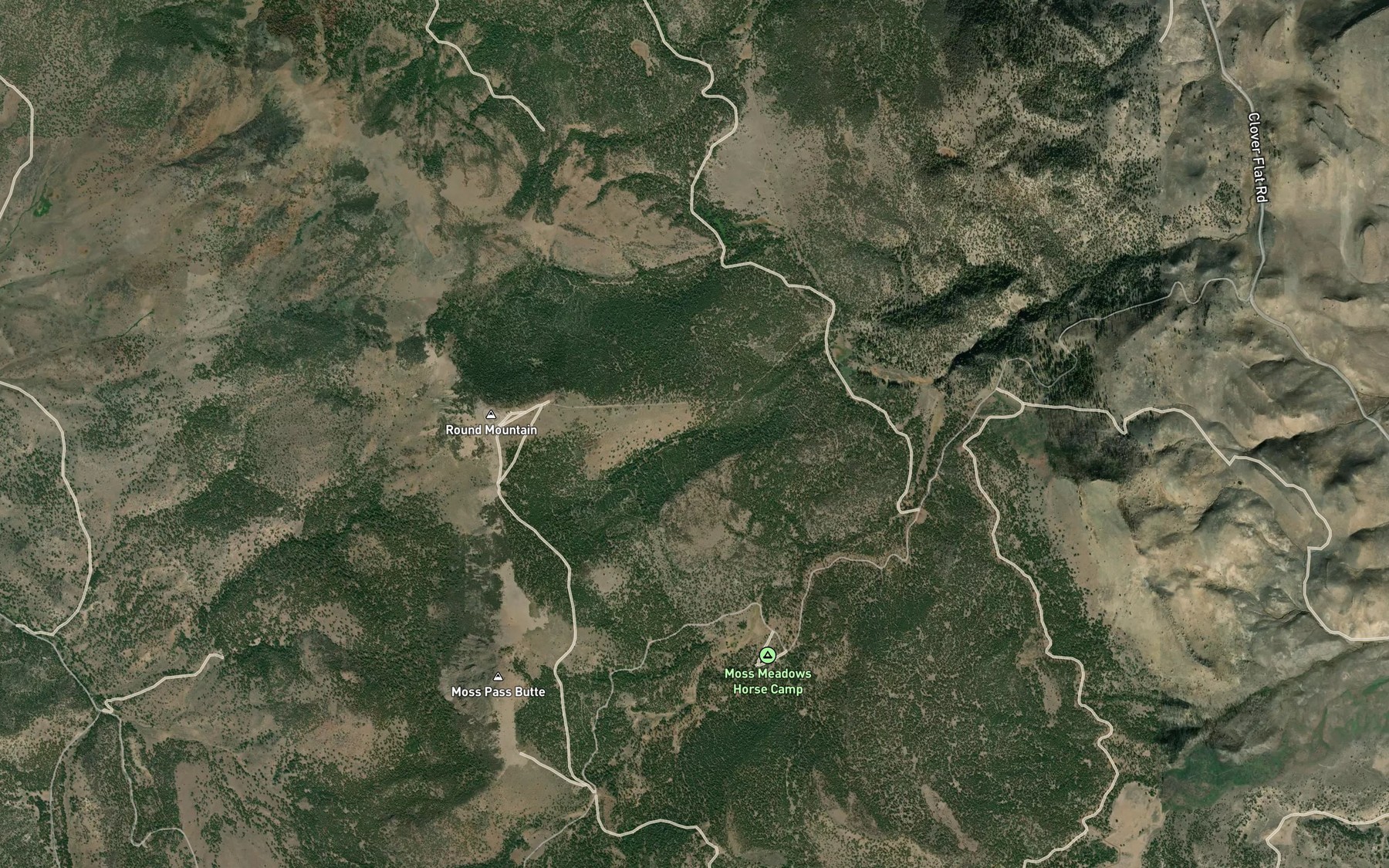 Satellite map of the Buck Spring
