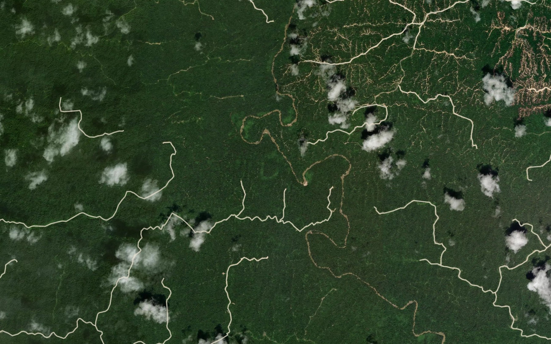 Satellite map of the Sungai Supan