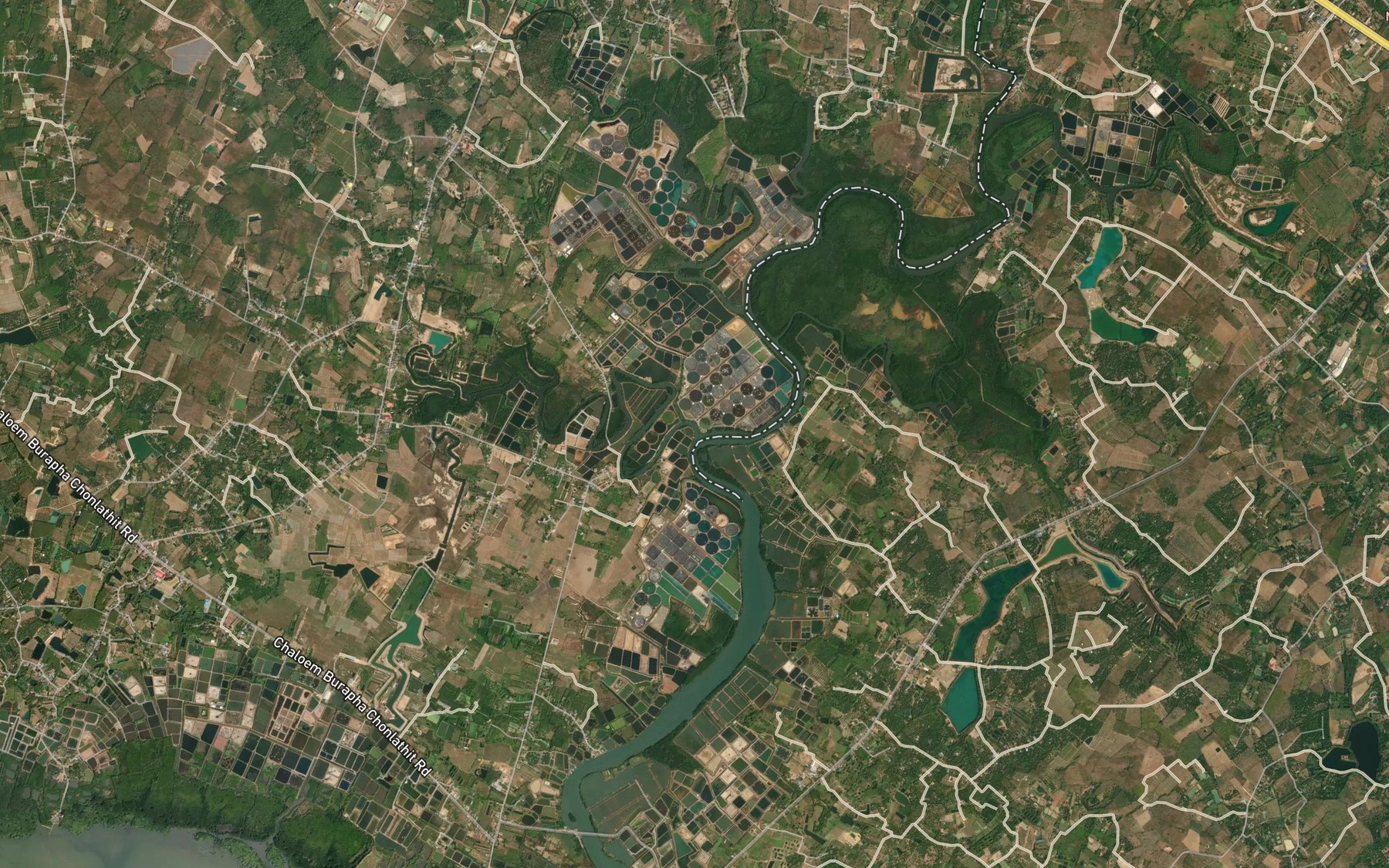 Satellite map of the Khlong Tha Kong