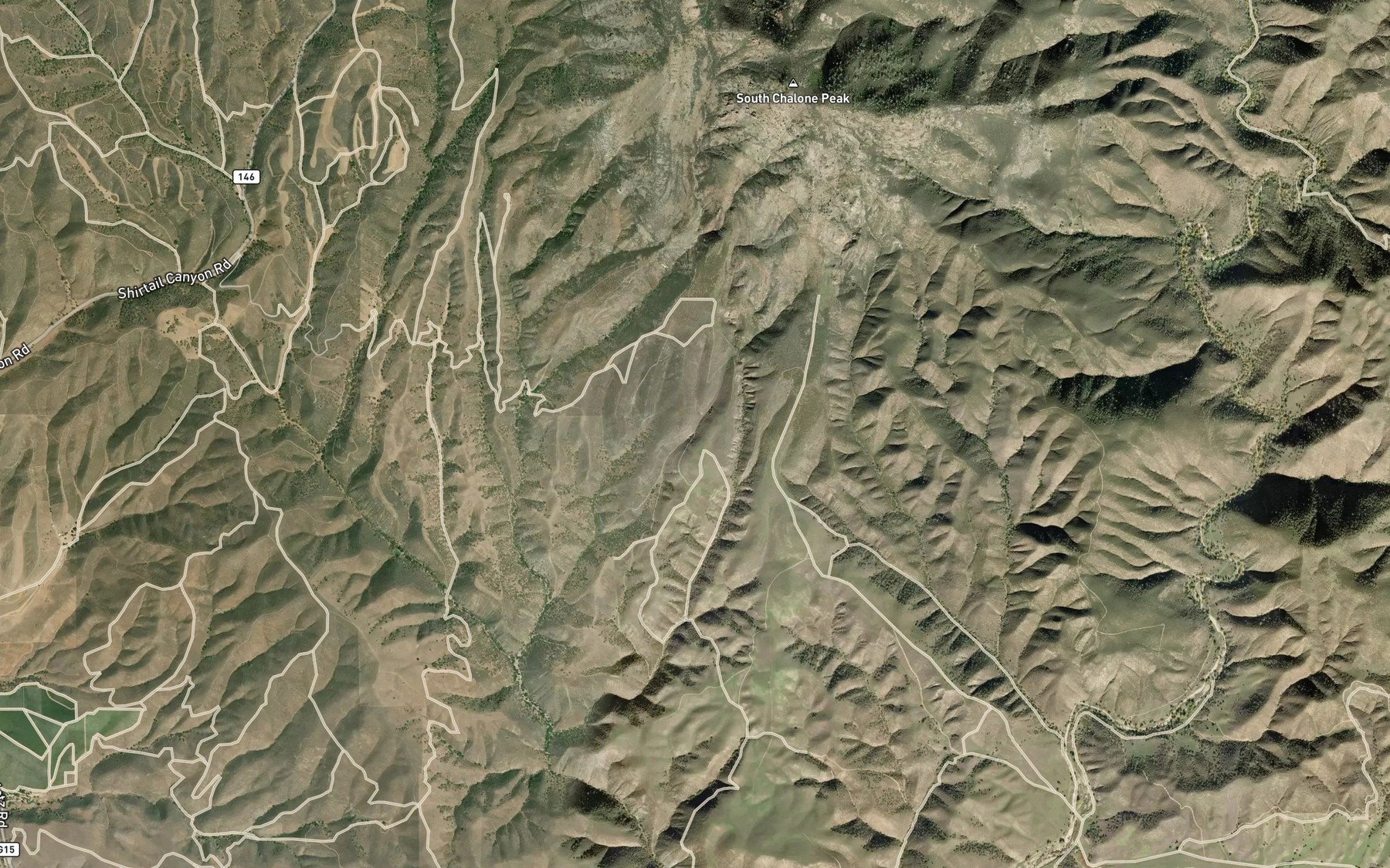 Satellite map of the Parson Spring