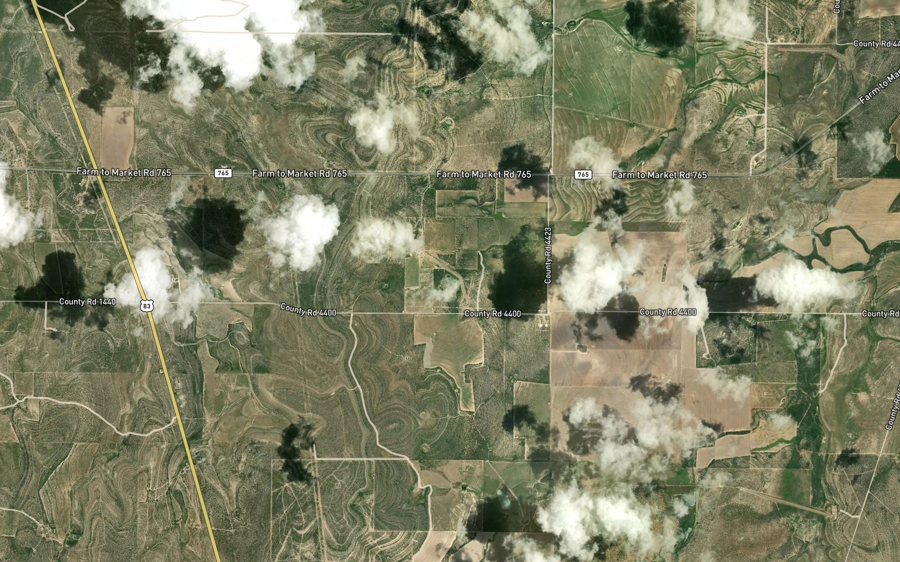 Satellite map of the Soil Conservation Service Site 7 Reservoir