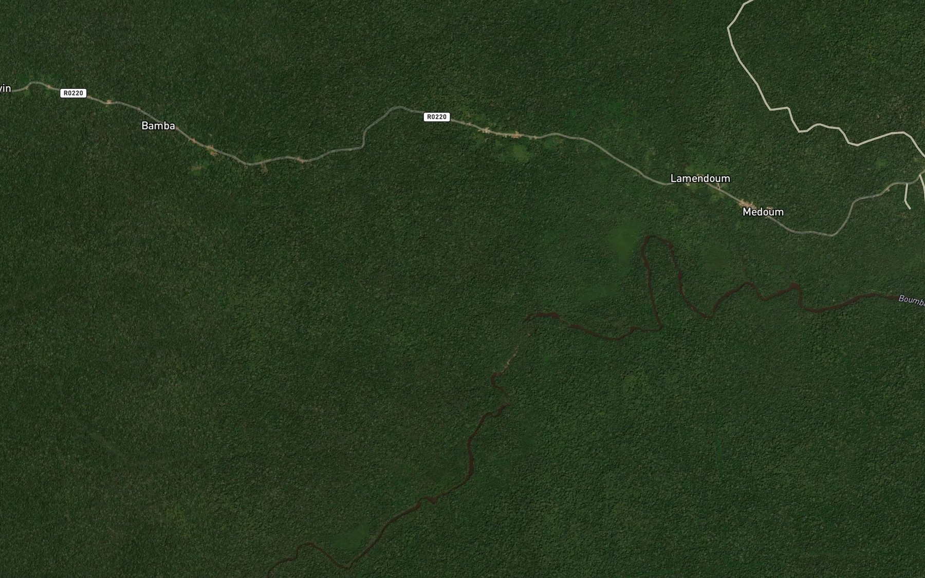 Satellite map of the Ndouma