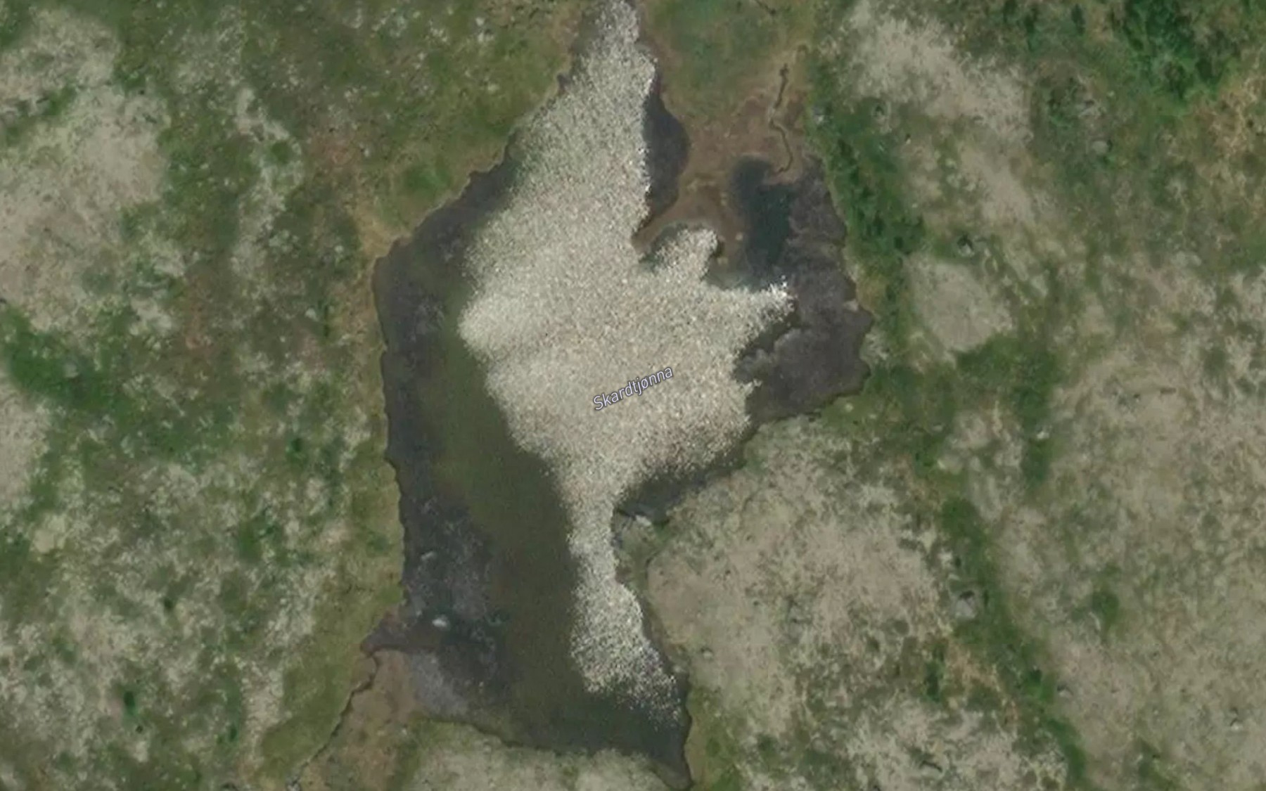 Satellite map of the Skardtjorna