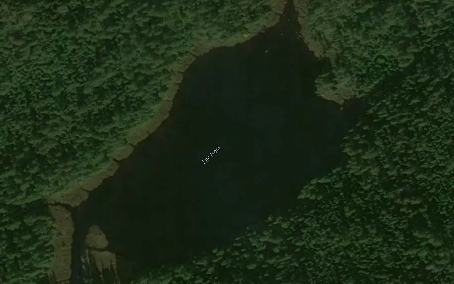 Satellite map of the Lac Isole