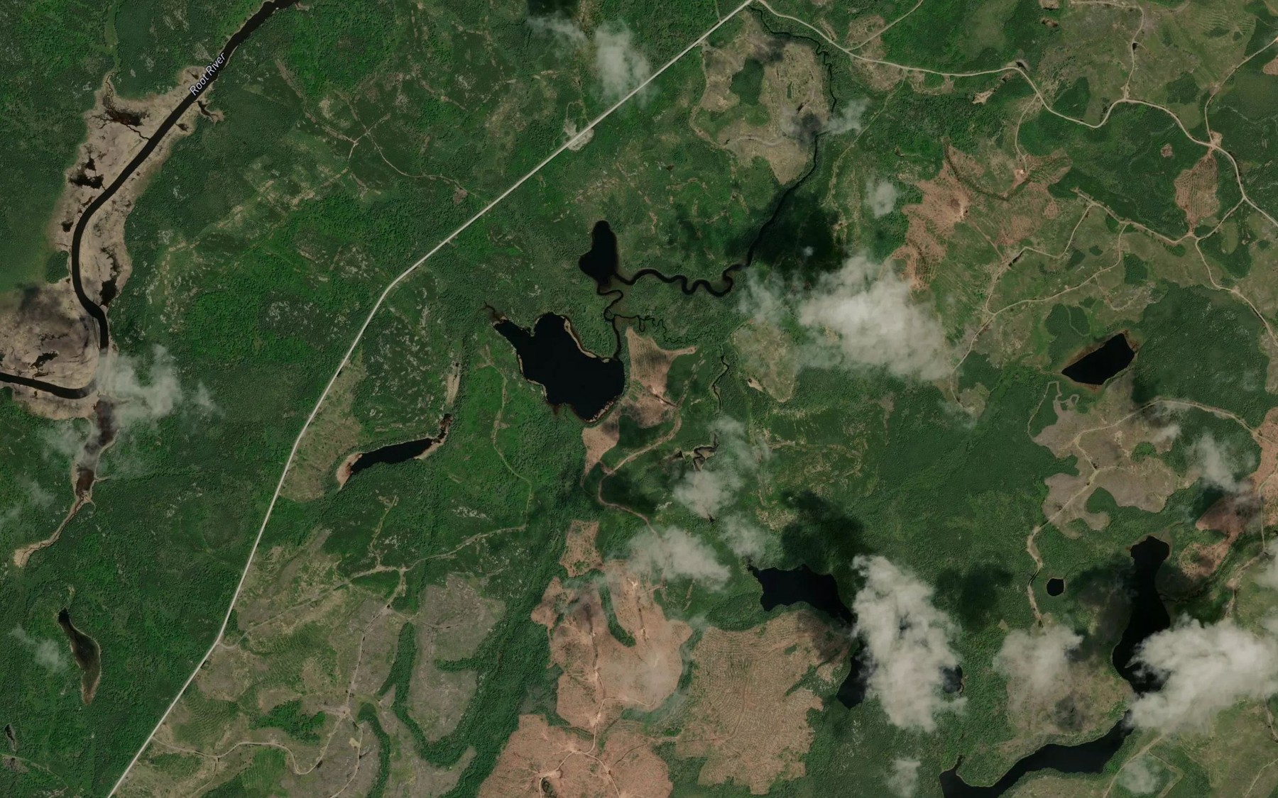 Satellite map of the Ramlin Creek
