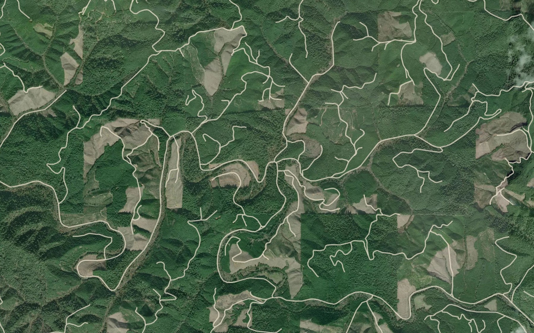 Satellite map of the Oat Creek