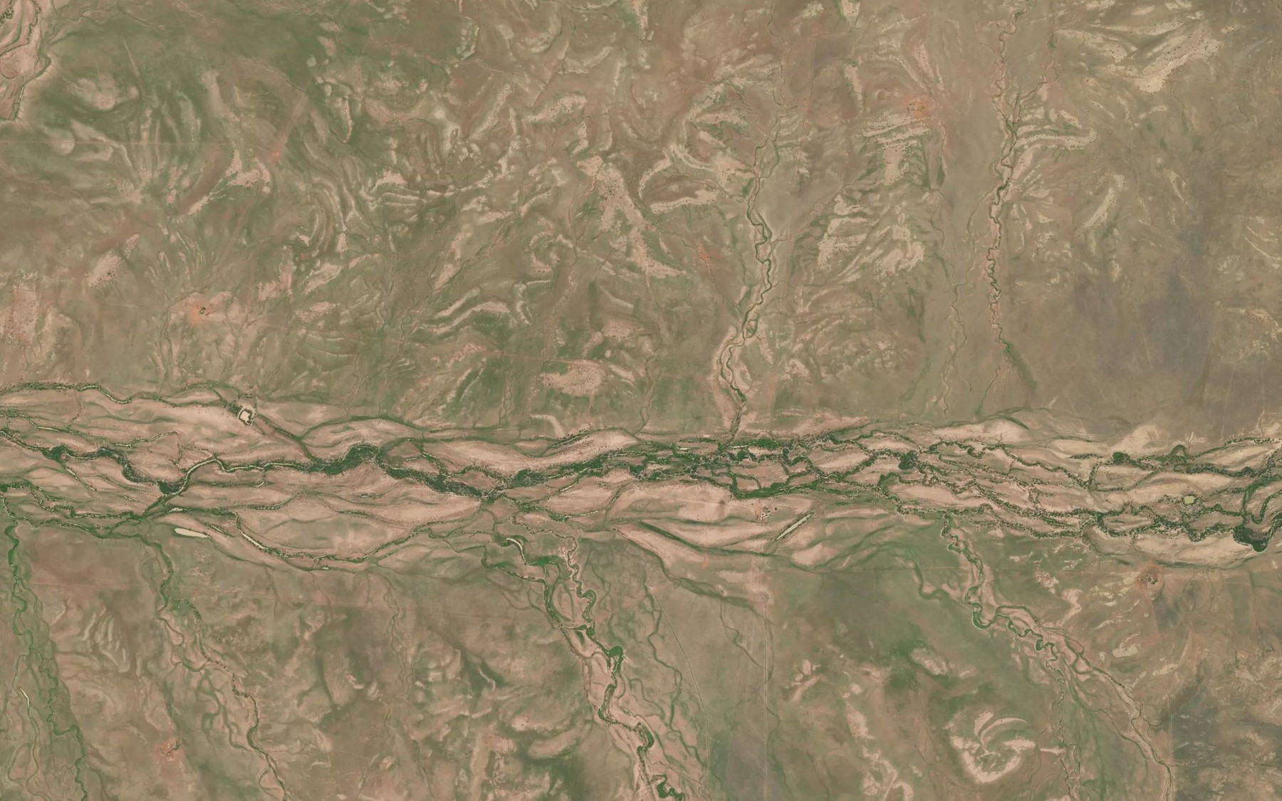 Satellite map of the Stella Creek