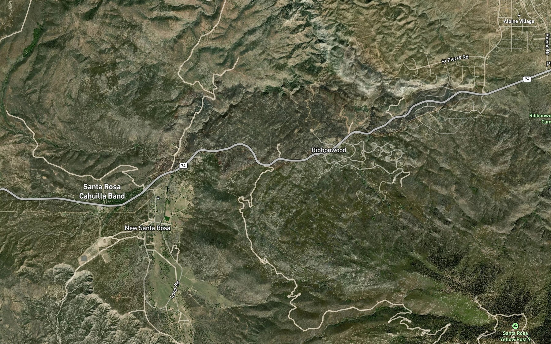 Satellite map of the Rarick Spring