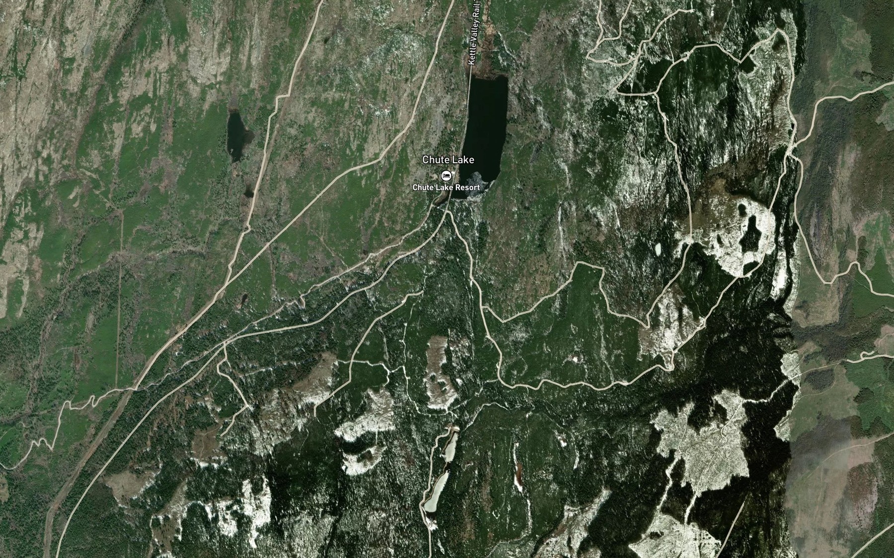Satellite map of the Ratnip Creek