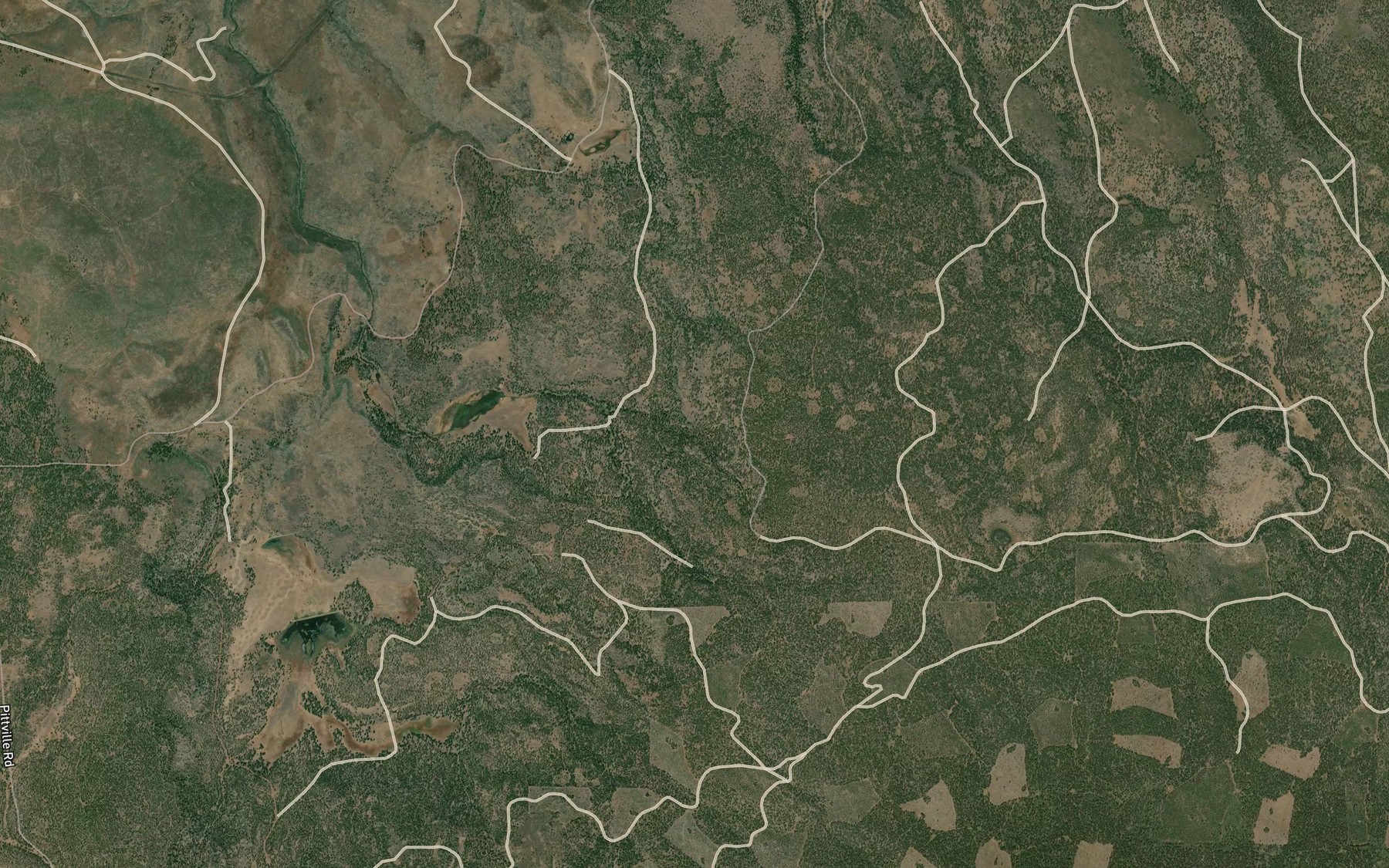 Satellite map of the Beaver Spring
