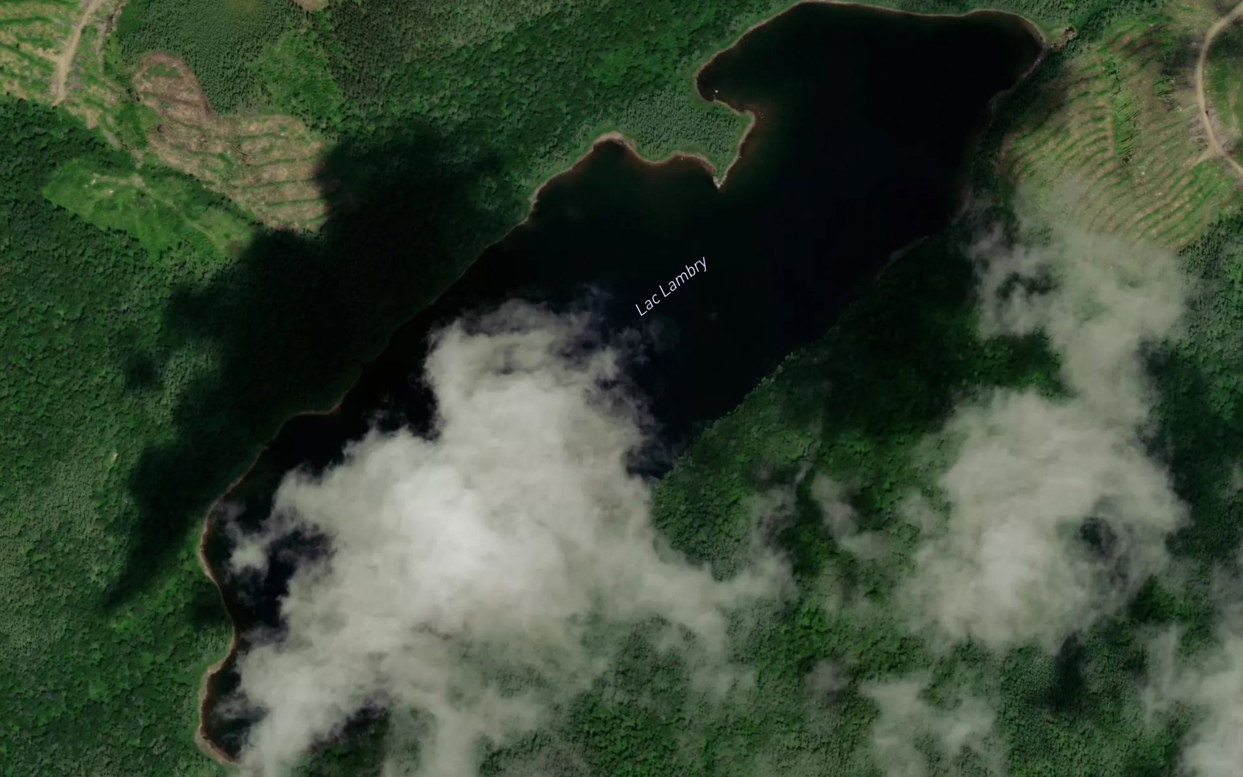 Satellite map of the Lac Lambry