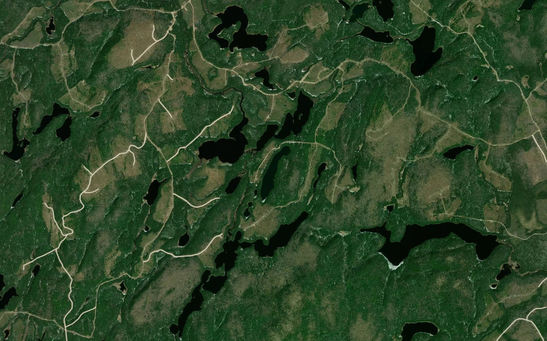 Satellite map of the Lac Rue
