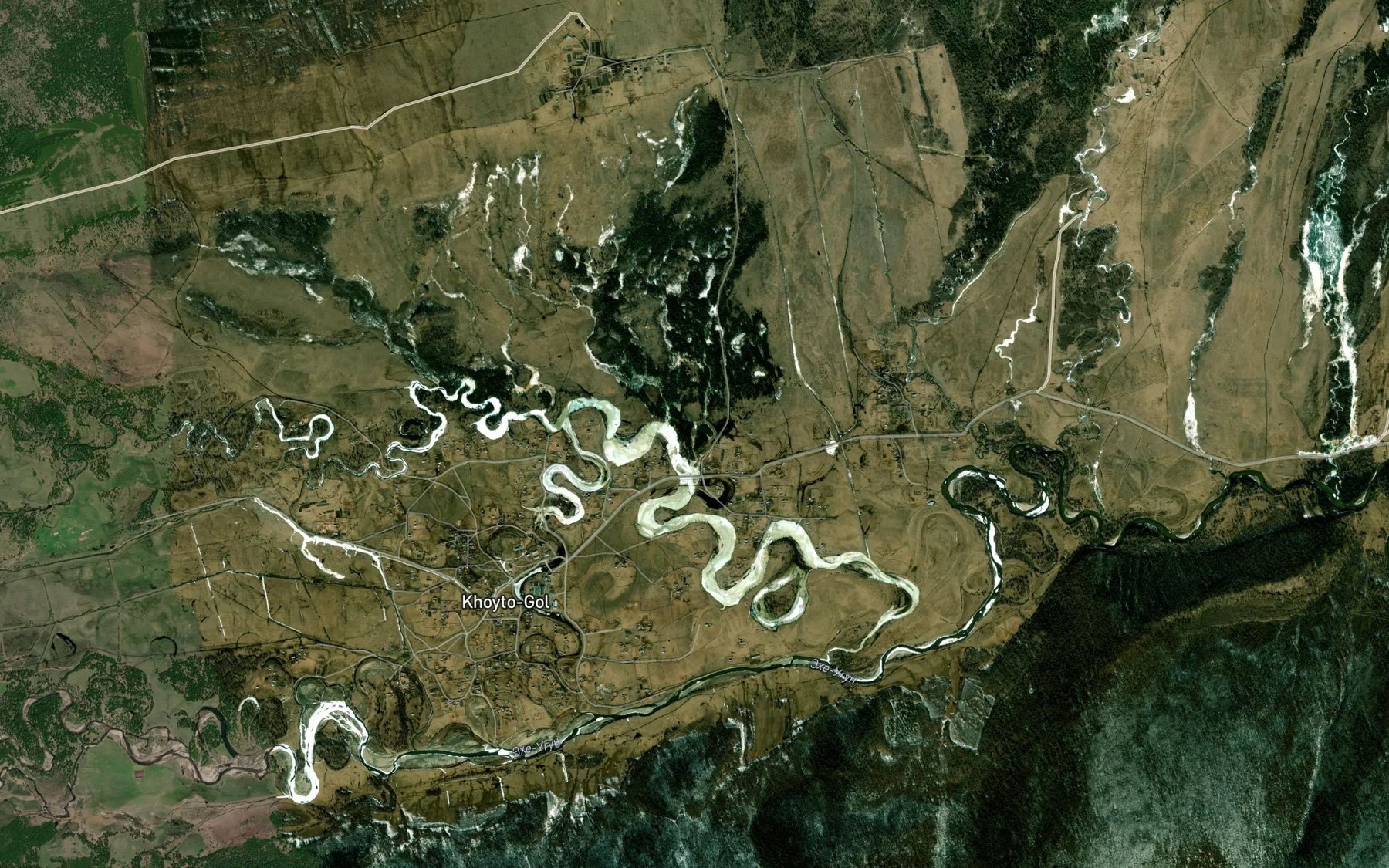 Satellite map of the Kkher