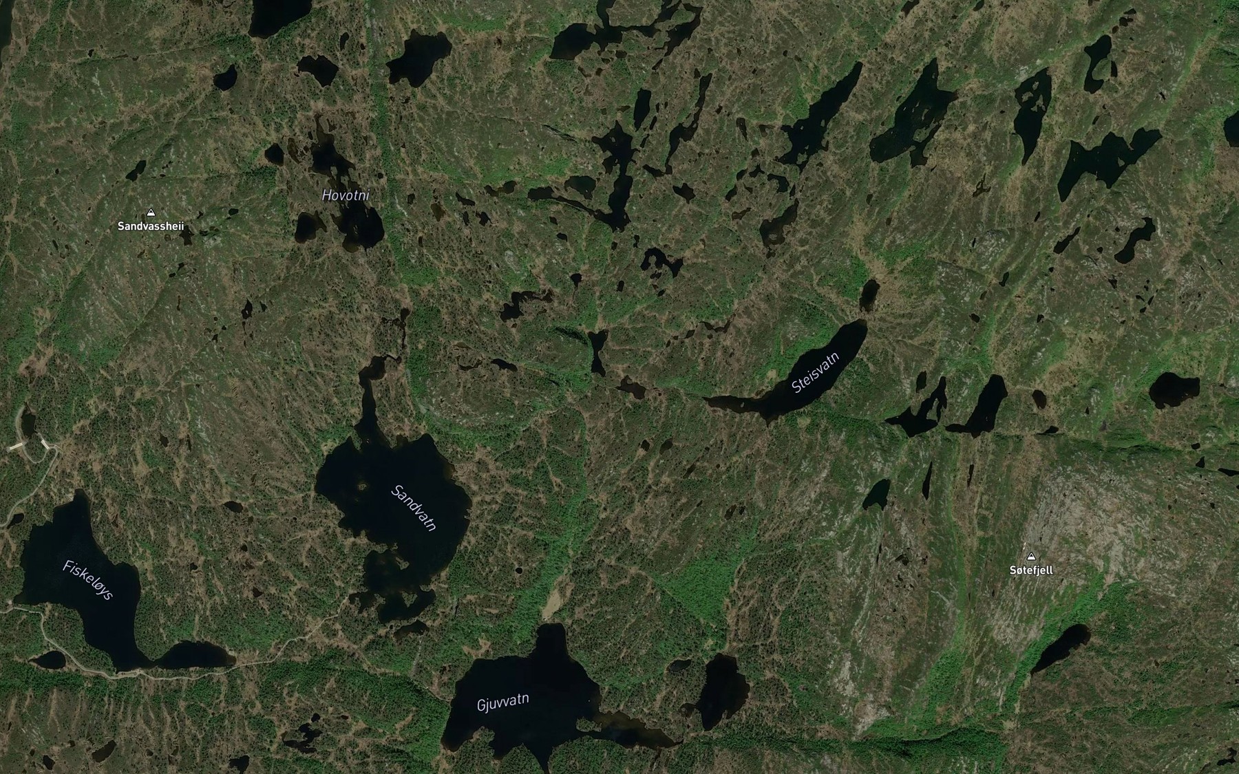 Satellite map of the Nubbetjornin
