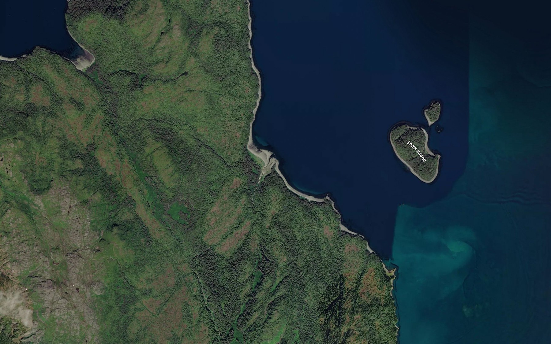 Satellite map of the Fox Creek