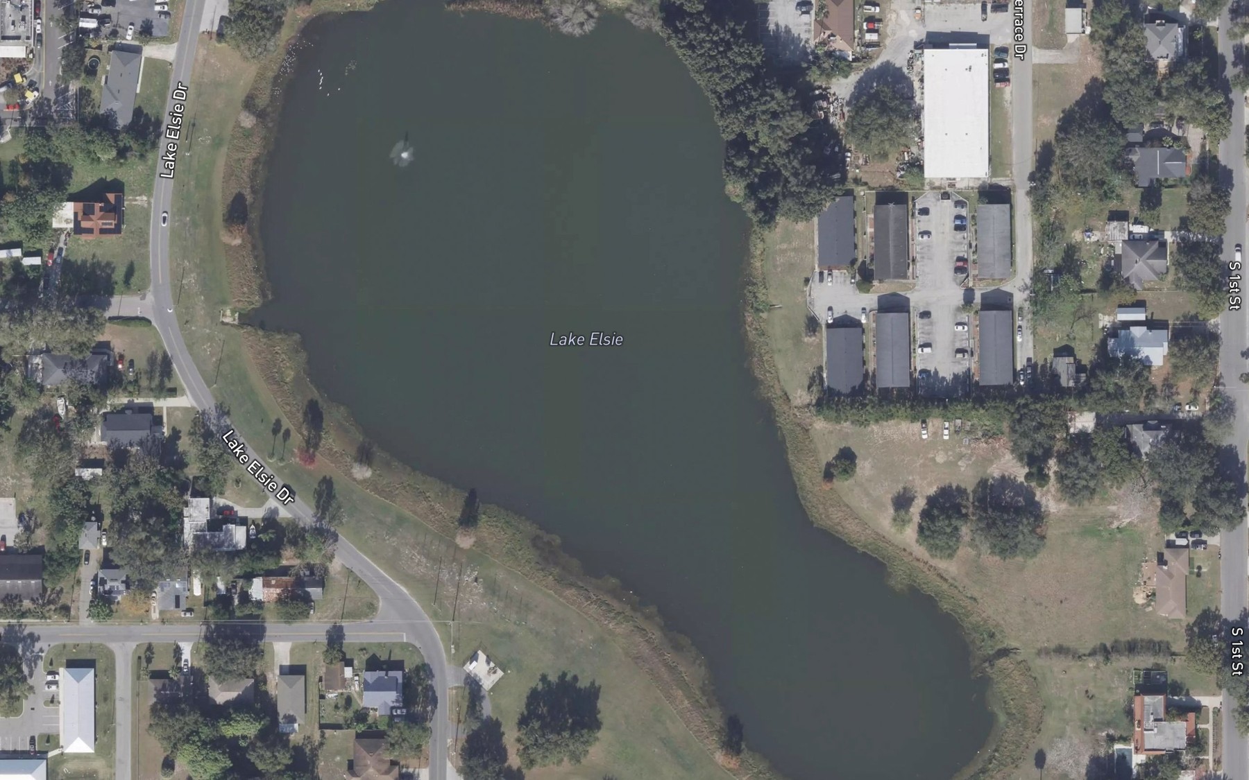 Satellite map of the Lake Elsie
