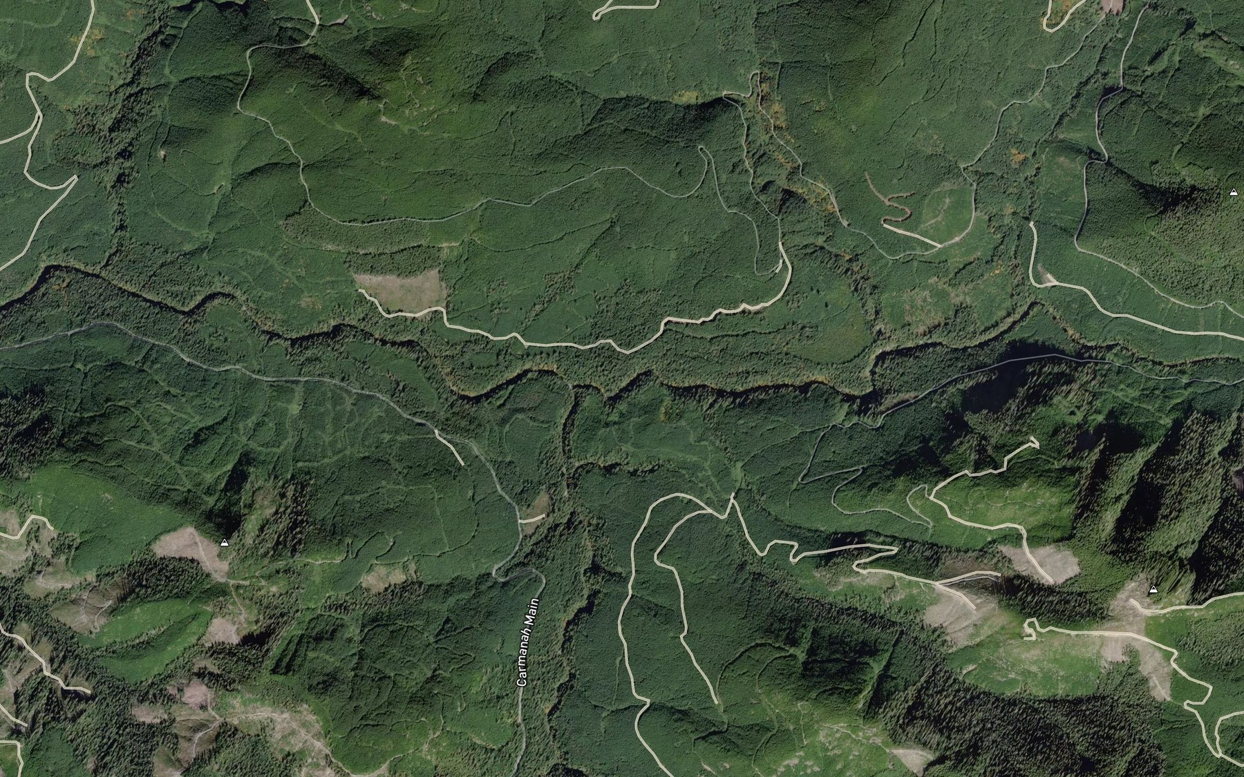 Satellite map of the Hatton Creek