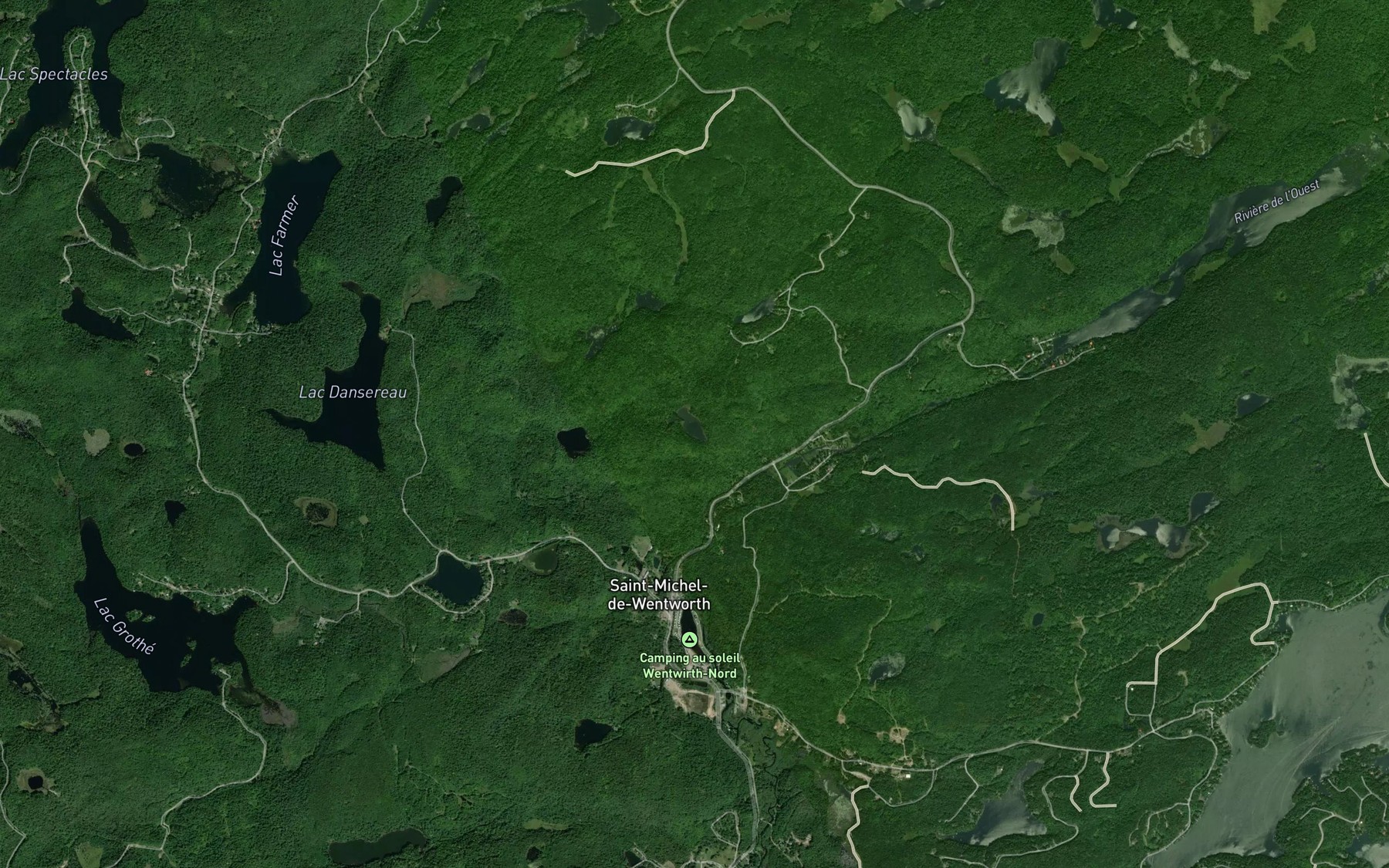 Satellite map of the Lac Richer
