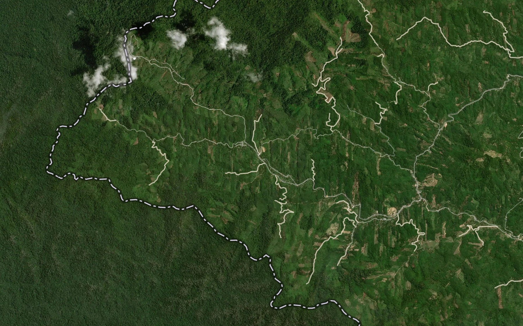 Satellite map of the Khlong Sai Pae