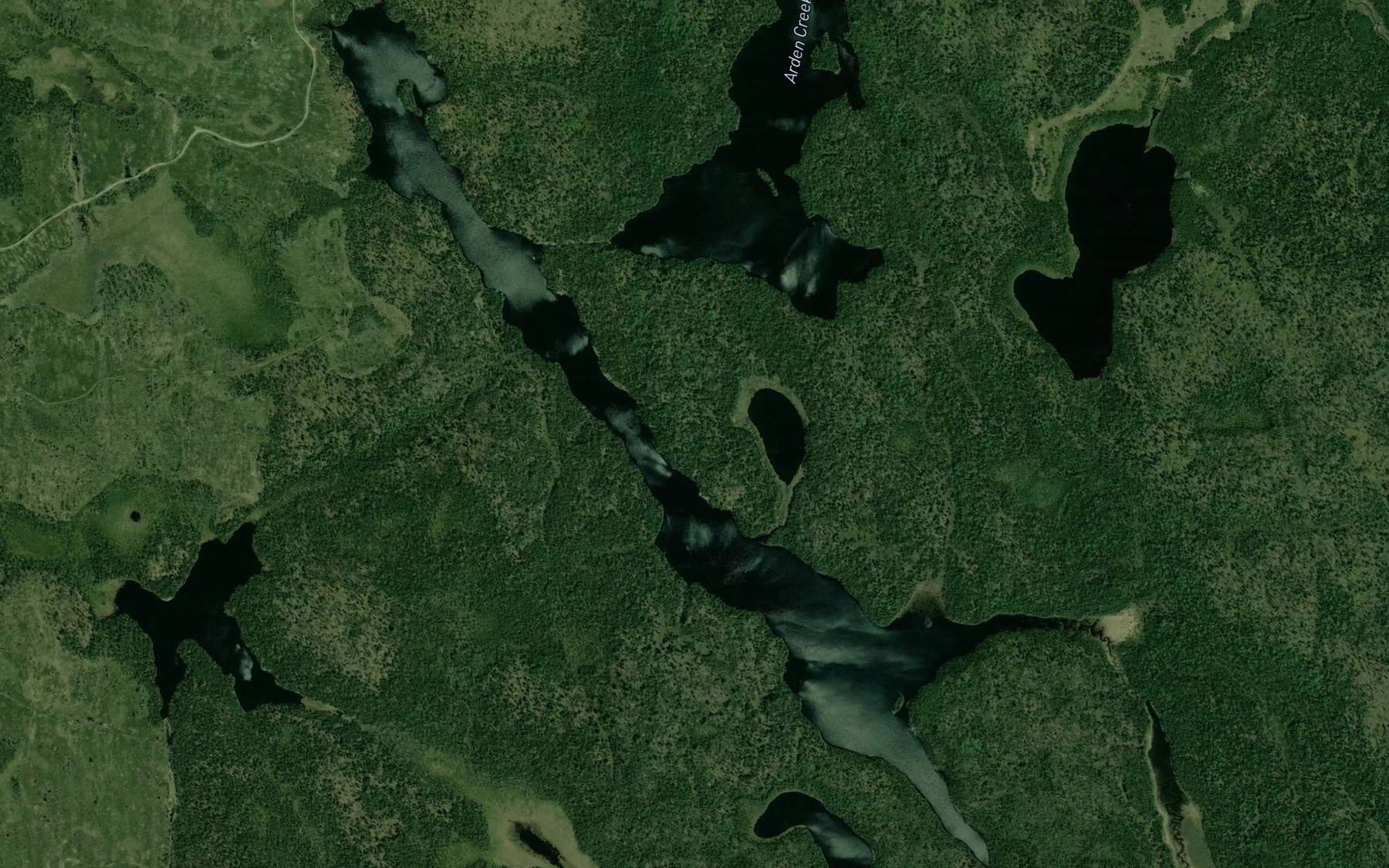 Satellite map of the Arden Lake