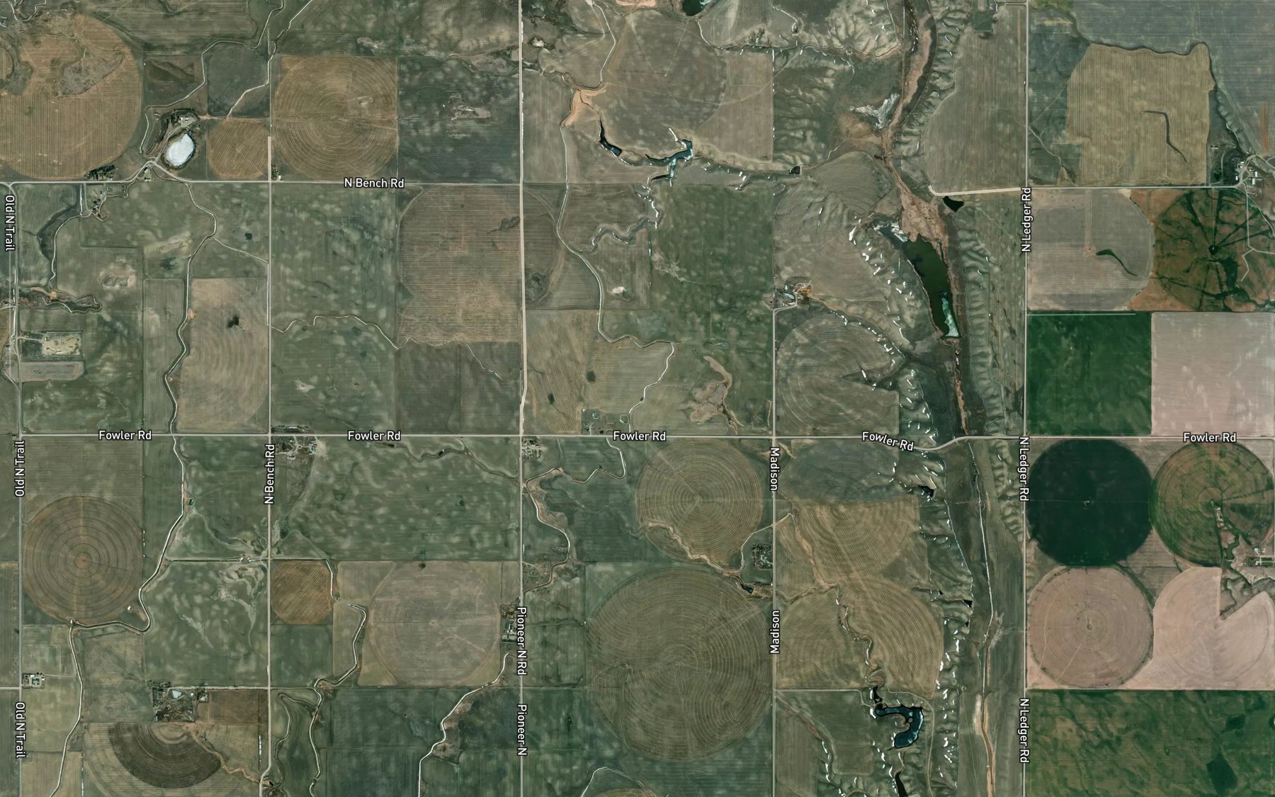 Satellite map of the S Canal